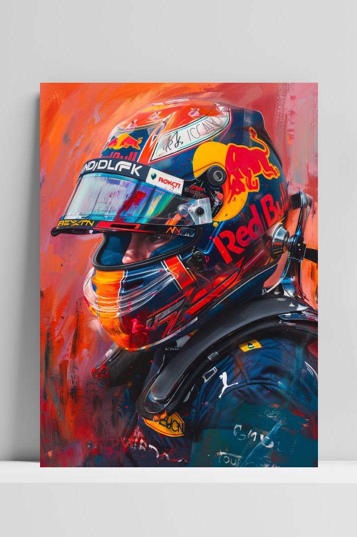 Max Verstappen F1 op 3mm aluminium dibond