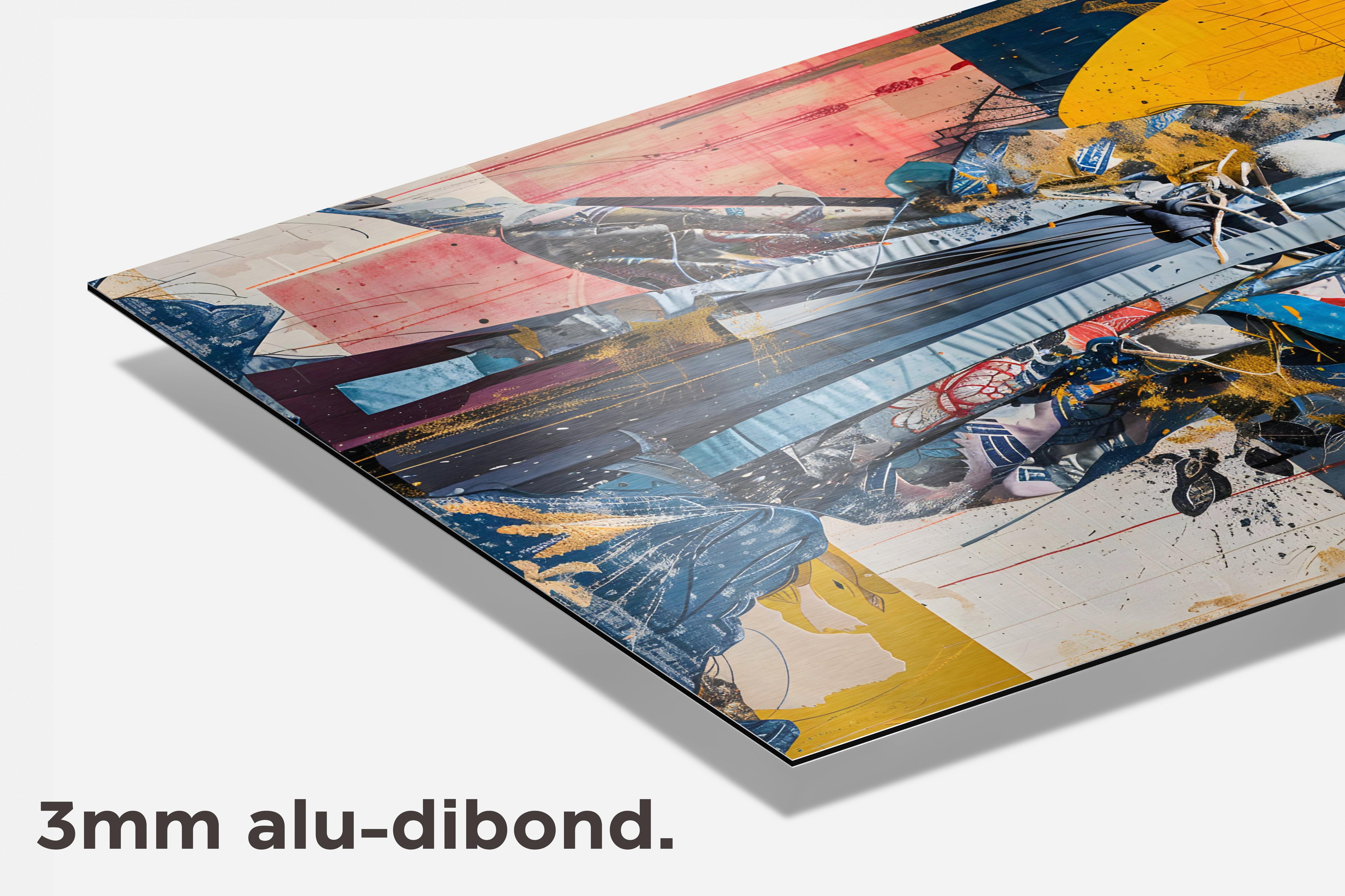 Samoerai Collage dibond detail