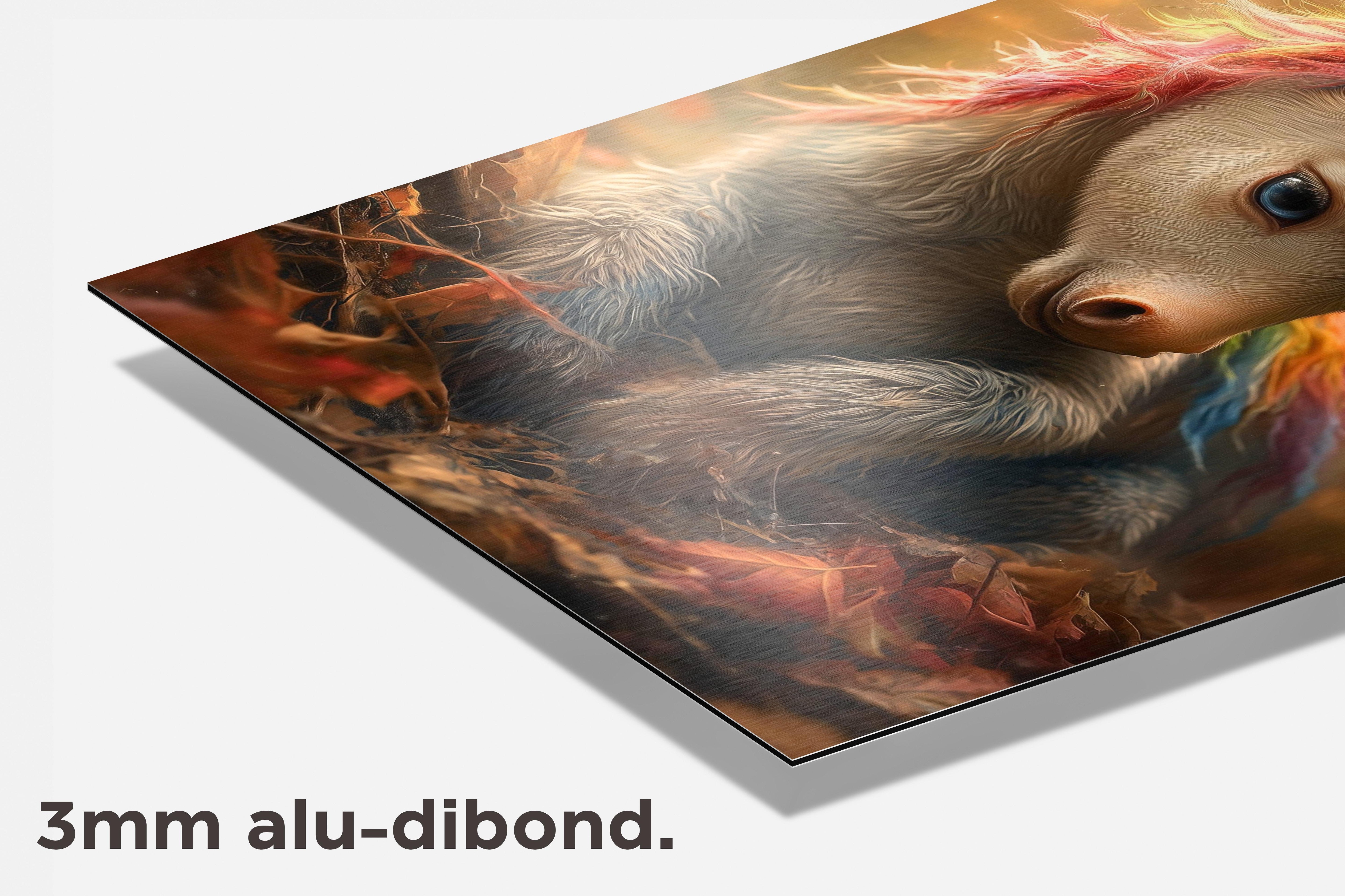 Eenhoorn dibond detail