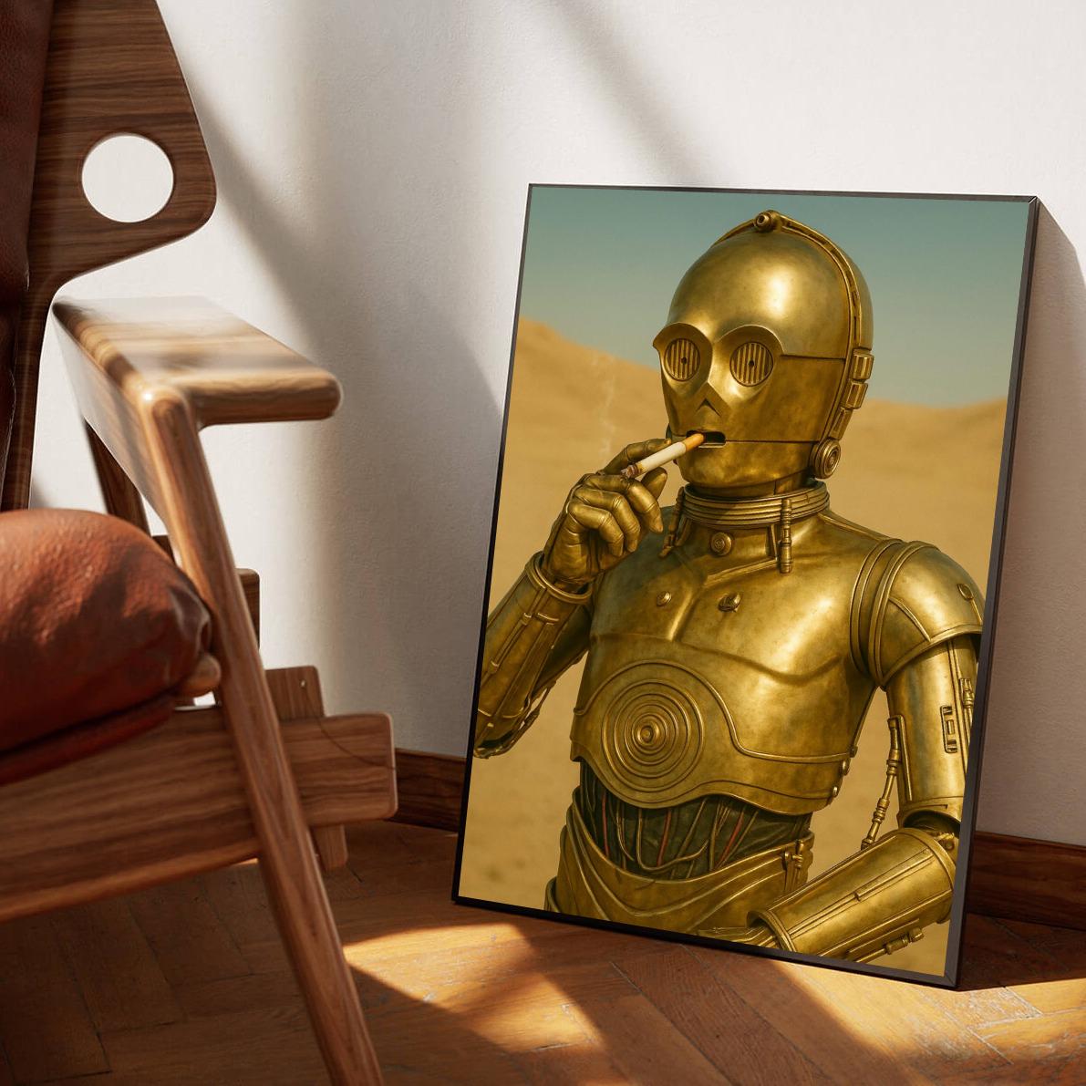 C-3PO Cigarette Star Wars poster sfeerbeeld 1