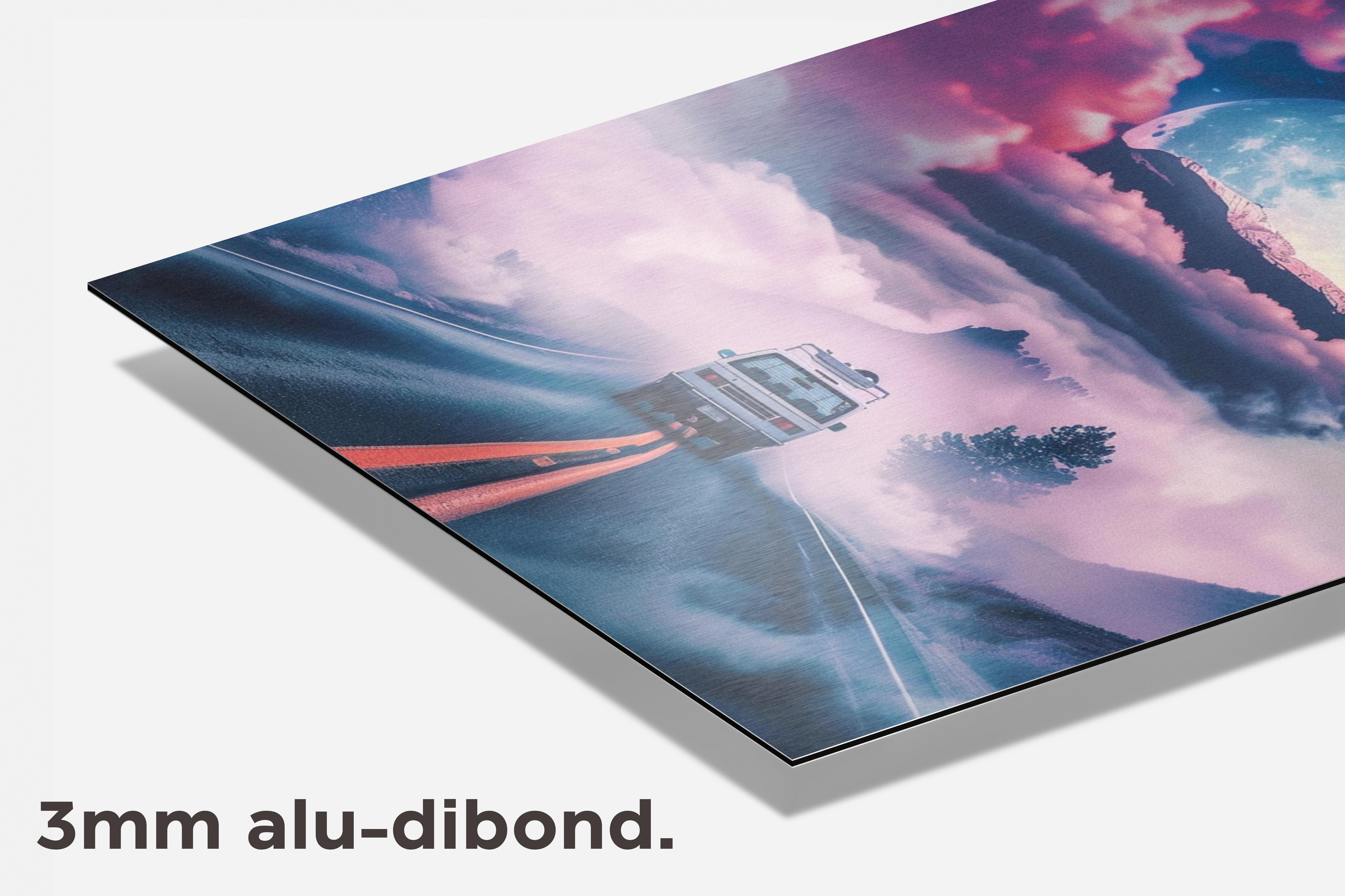 Roadtrip berg dibond detail