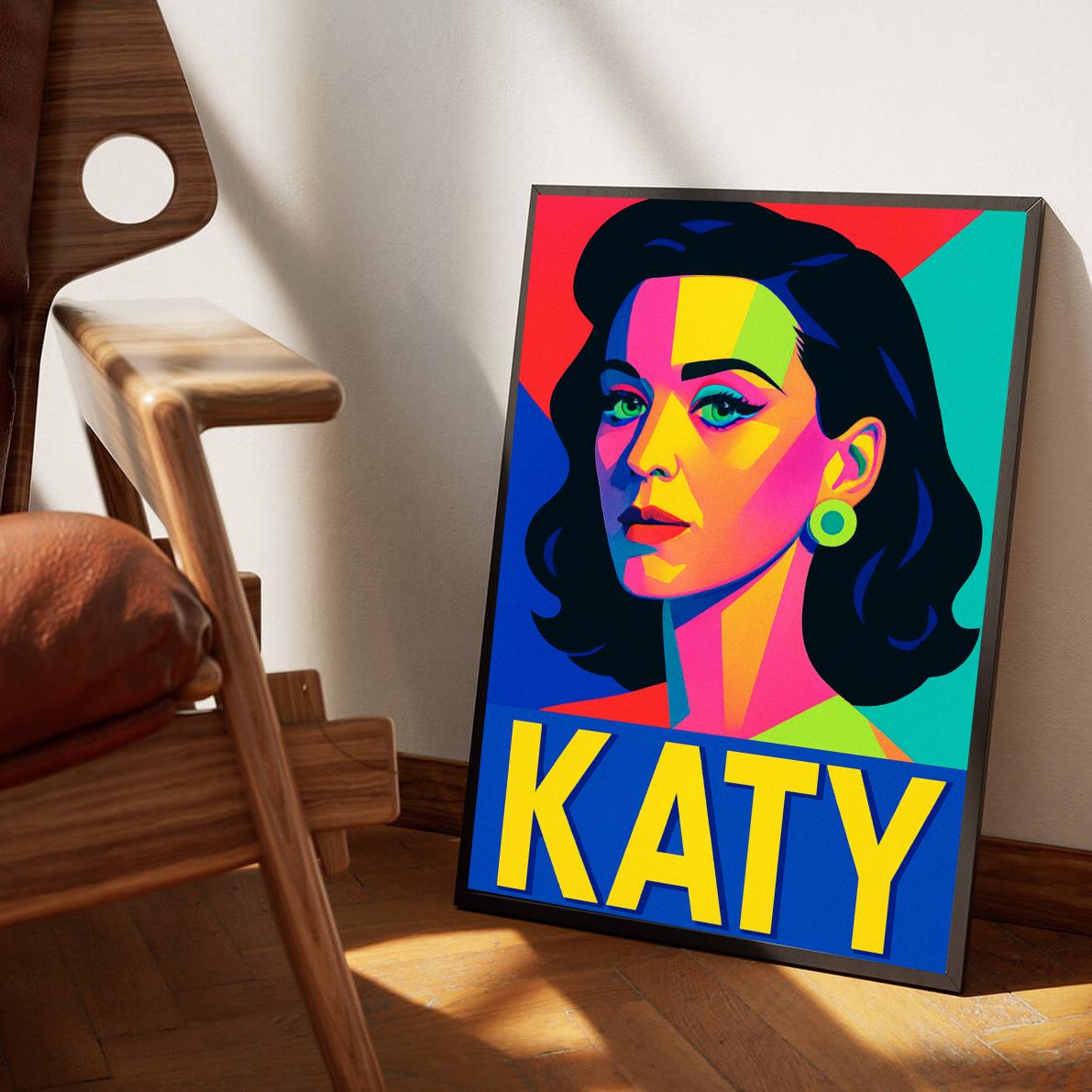 Katy Perry Pop Art poster sfeerbeeld 3