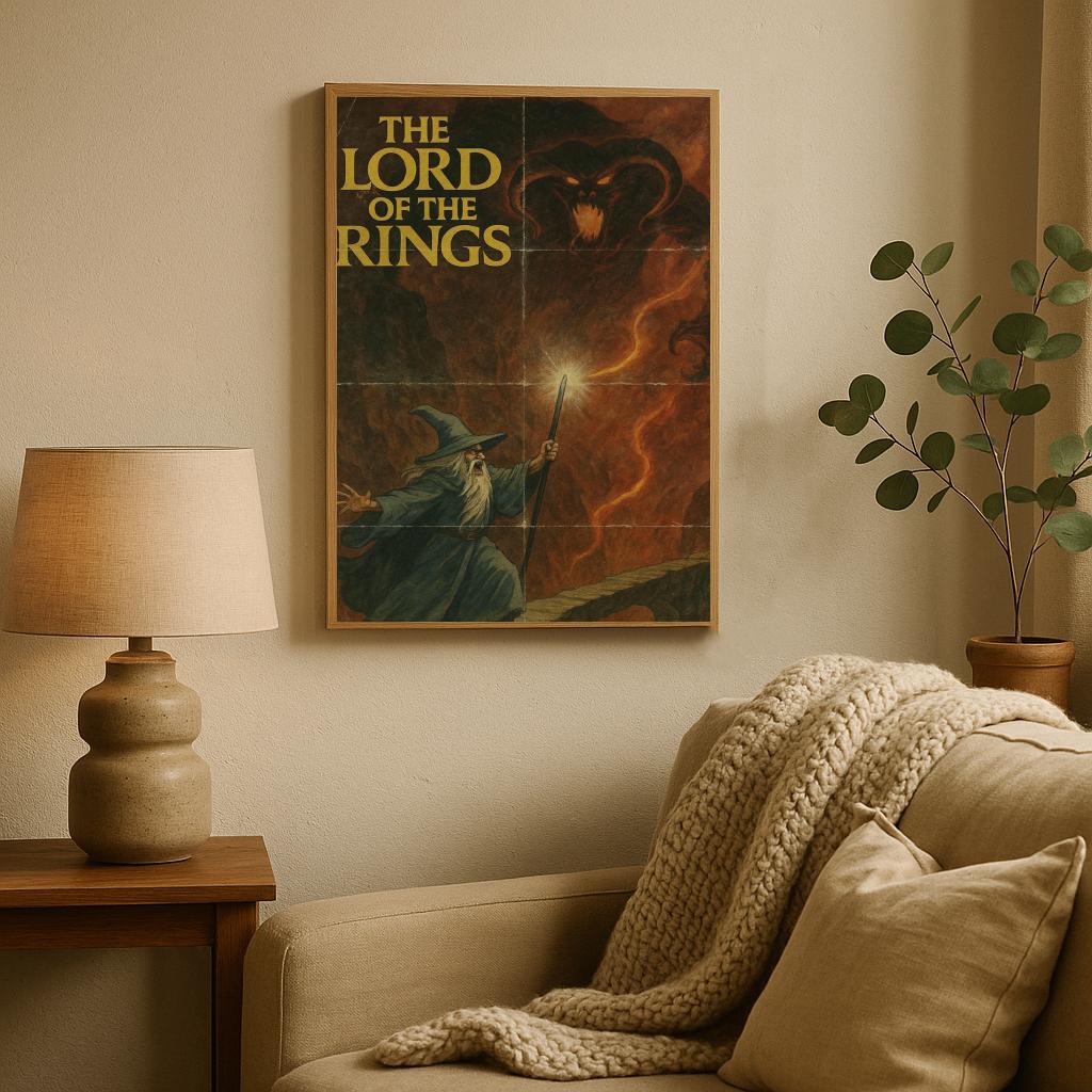 The Lord Of The Rings Art Text poster sfeerbeeld 2