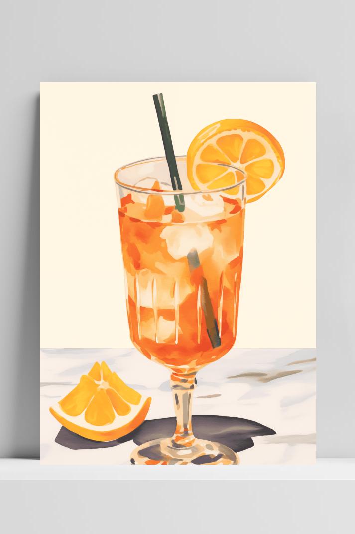 Aperol Spritz op 3mm aluminium dibond