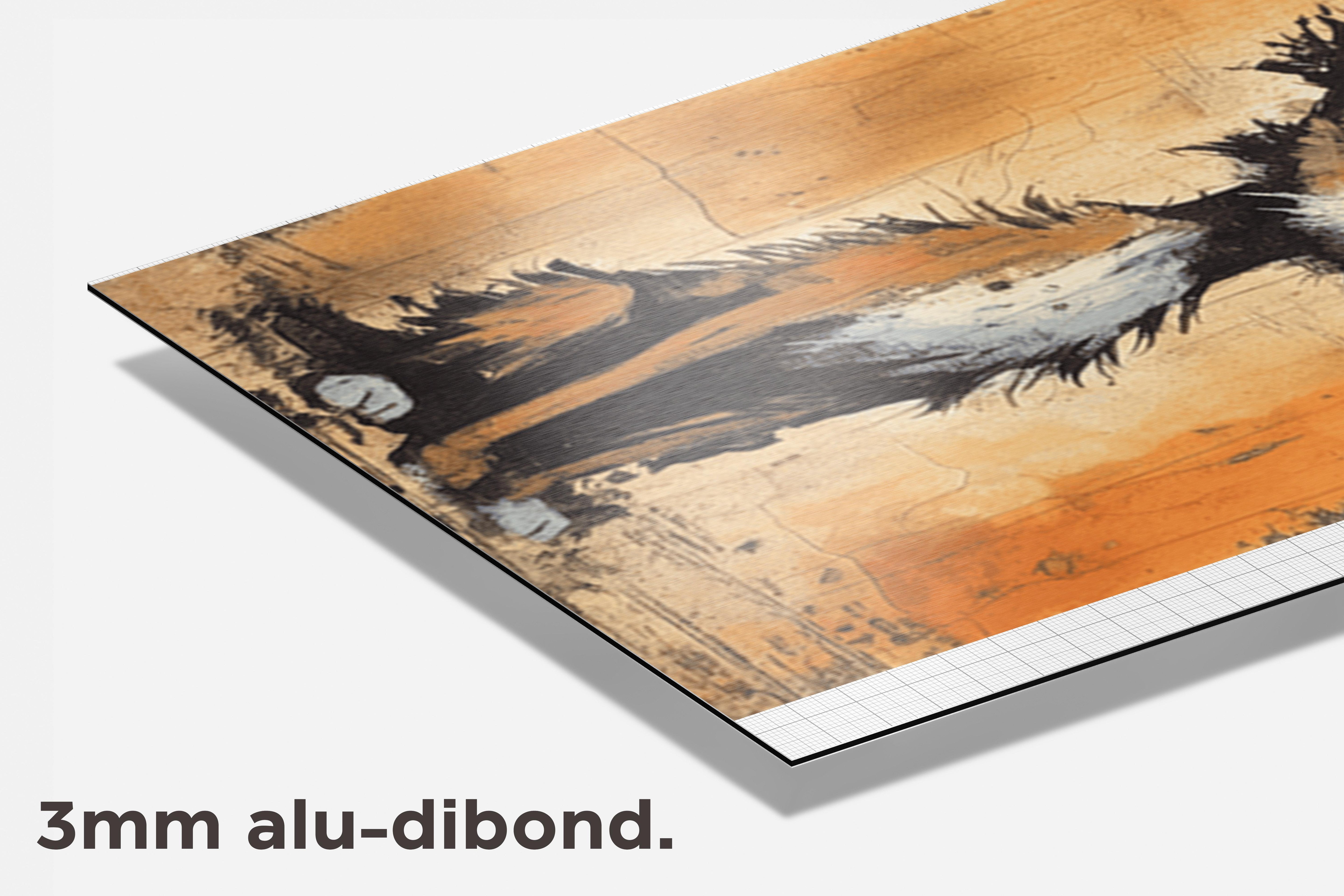Hond Poster dibond detail