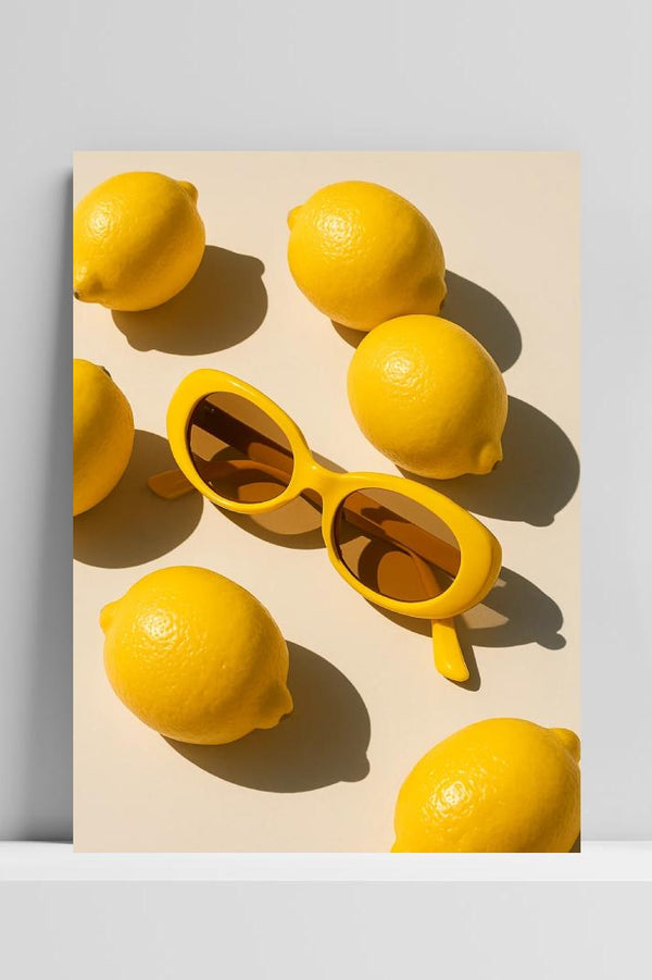 Sunglasses Lemon poster