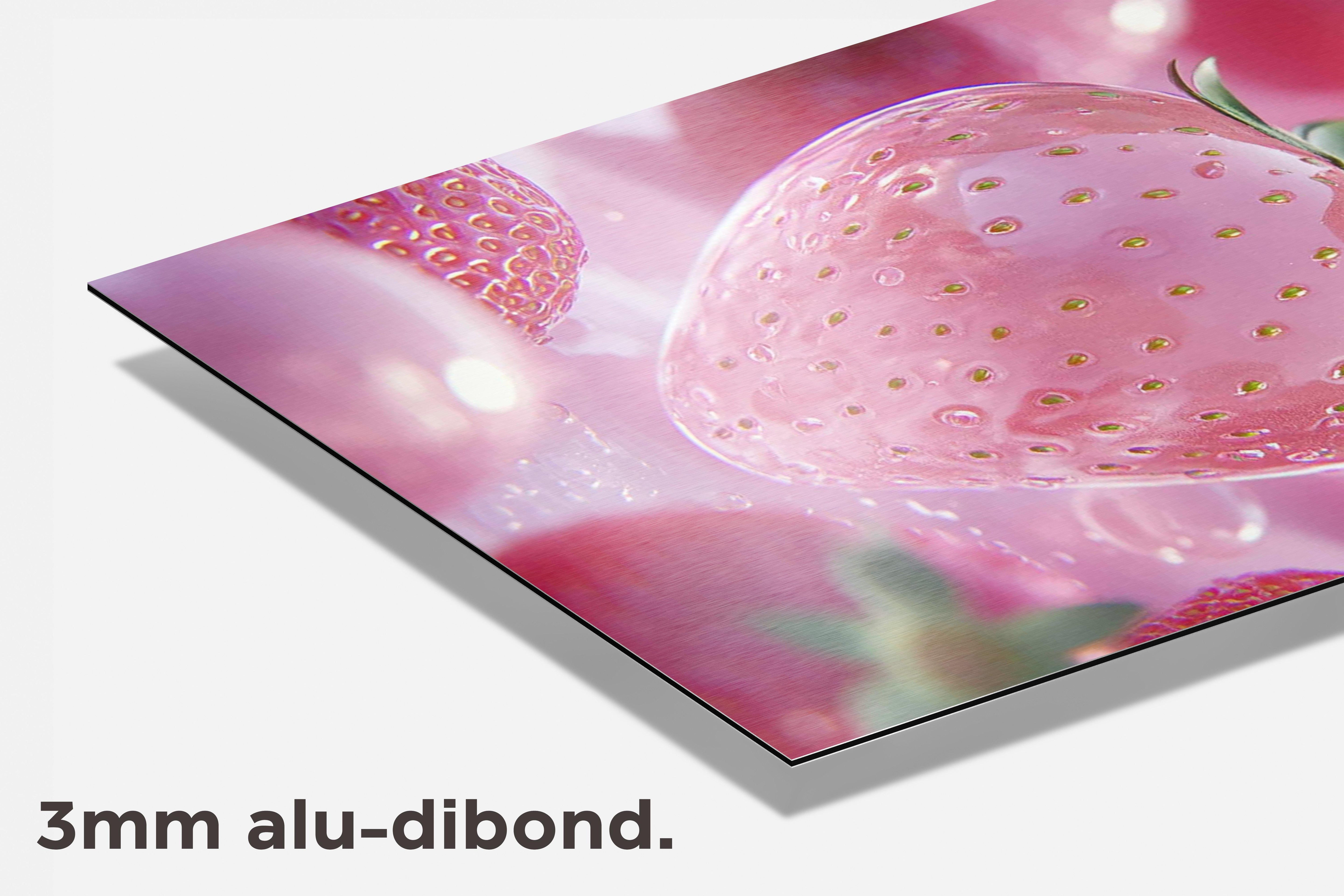 Aardbei dibond detail