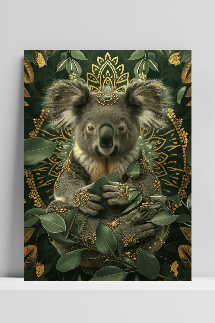 Koala op 3mm aluminium dibond