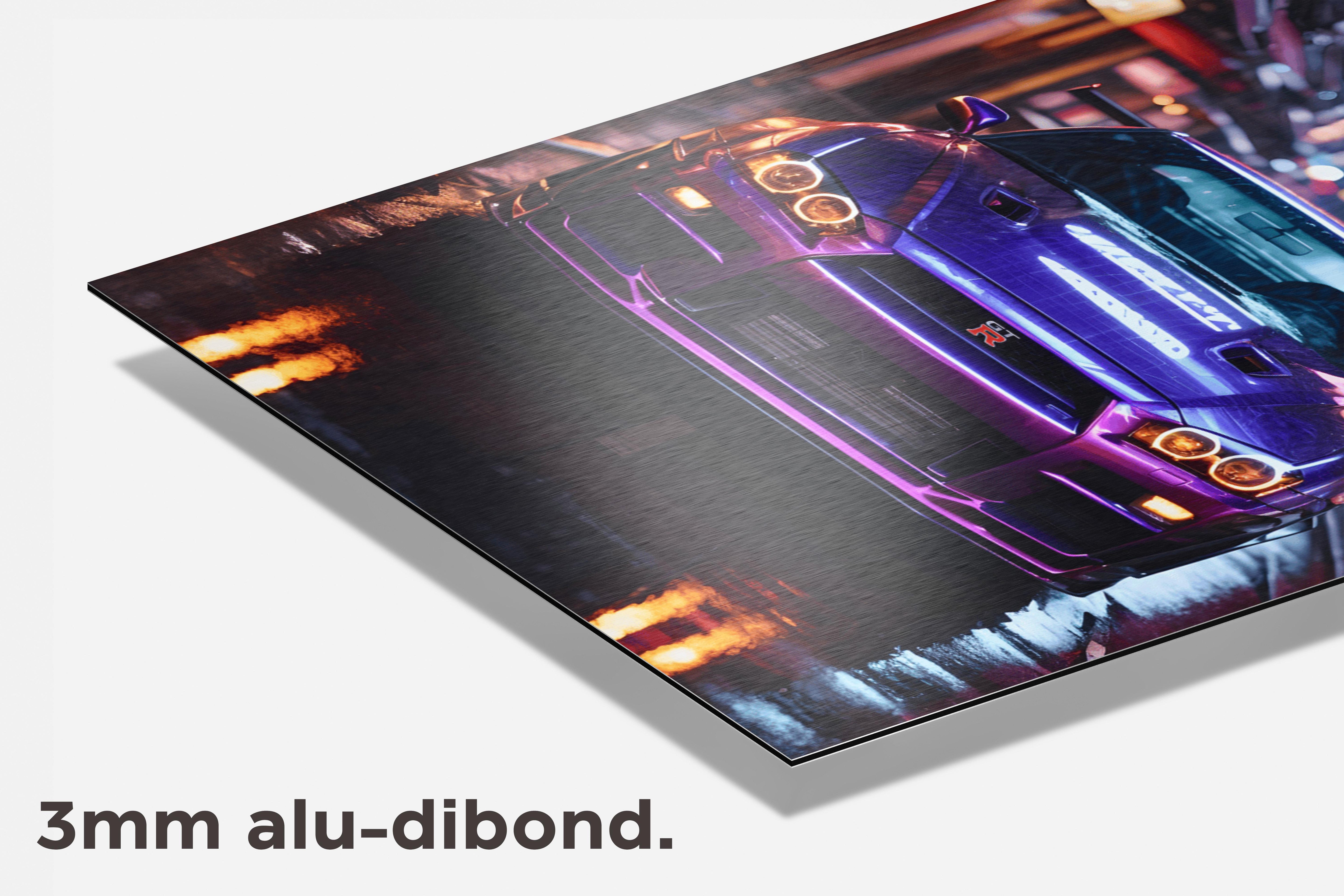 GTR Sportauto Paars dibond detail