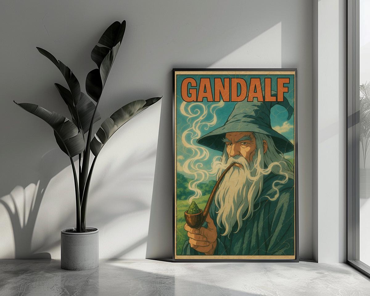 Gandalf The Lord Of The Rings Text poster van 25 Artstreet
