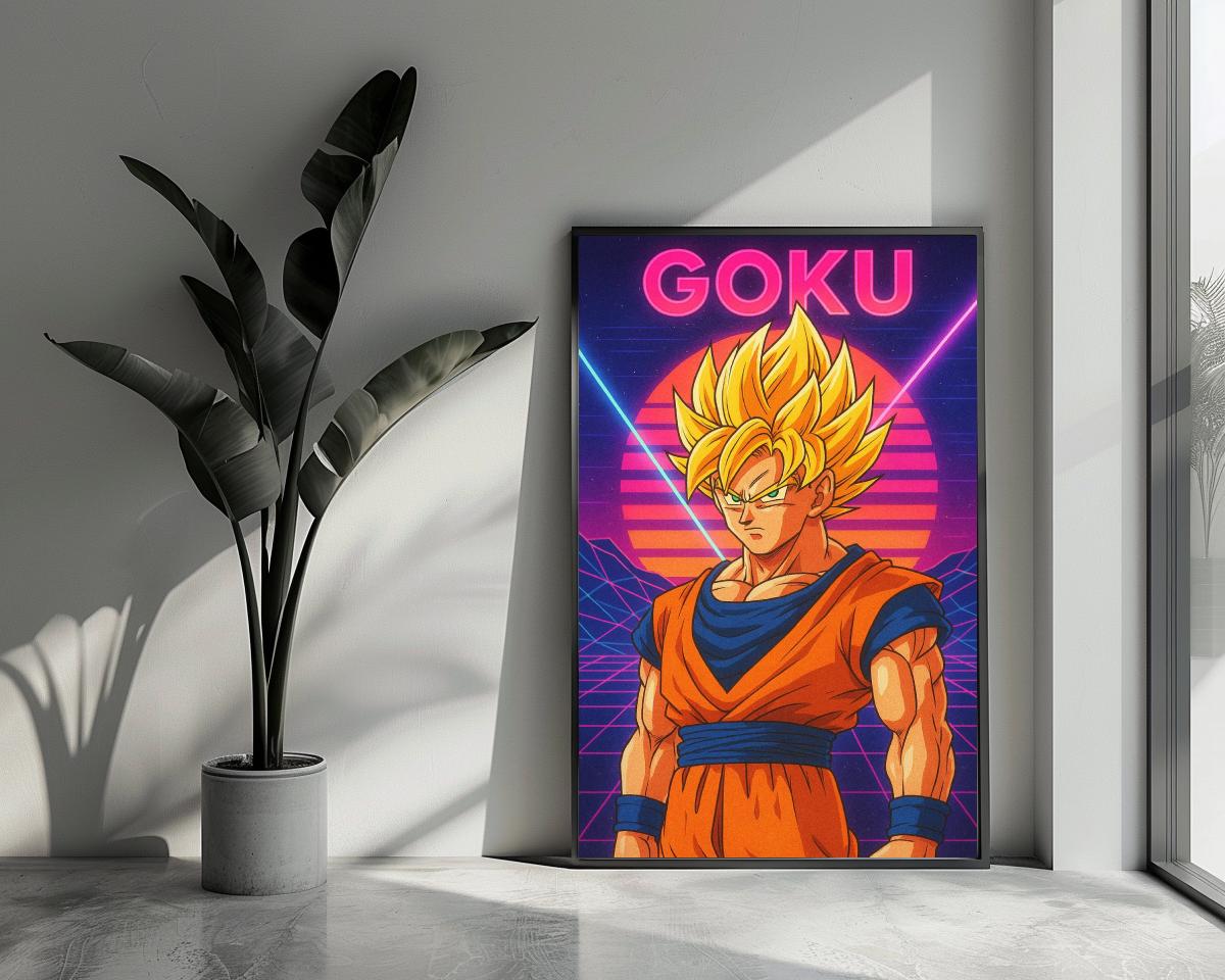 Goku Saiyan Dragon Ball poster van 25 Artstreet
