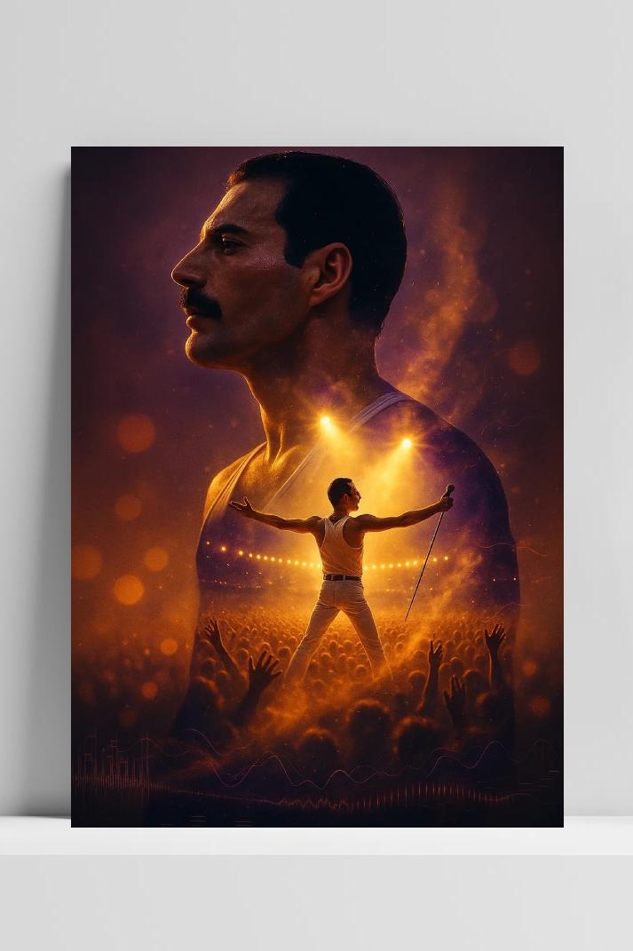 Queen Freddie Mercury poster van 25 Artstreet