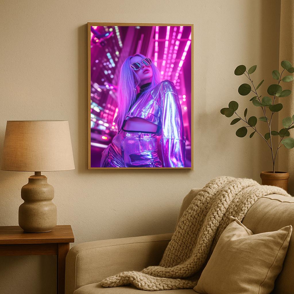 Neon Futuristic Fashion poster sfeerbeeld 2