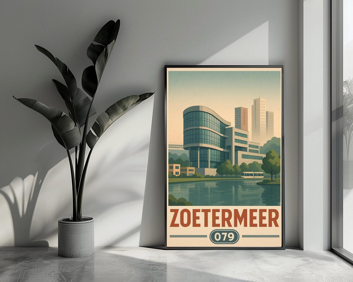 Zoetermeer Text Vintage poster van 25 Artstreet