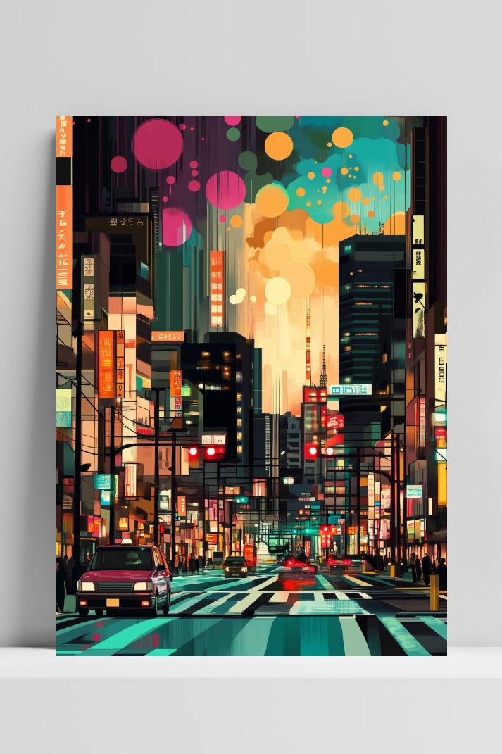 Tokyo op 3mm aluminium dibond
