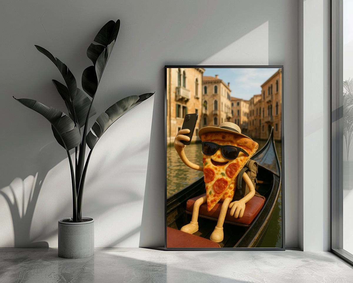 Pizza Gondola poster van 25 Artstreet