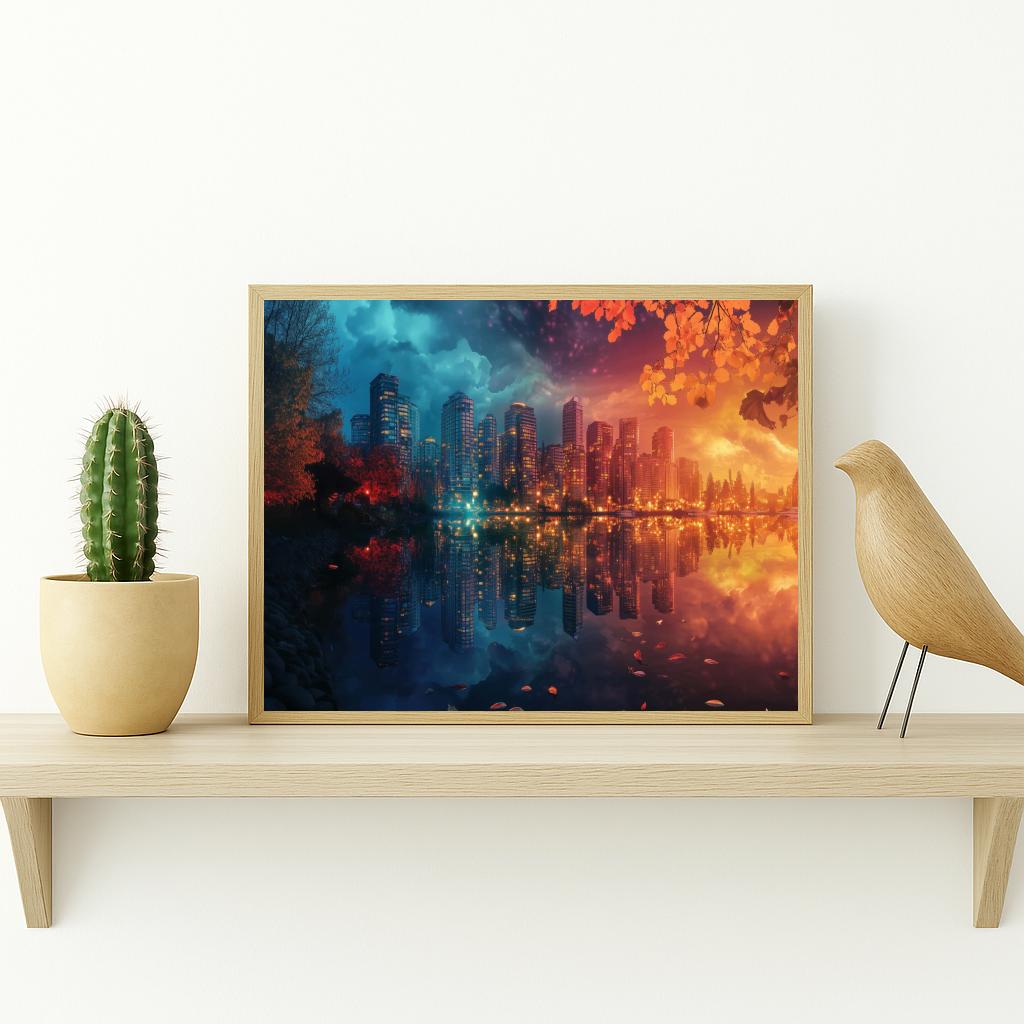 Cityscape Reflection poster sfeerbeeld 2