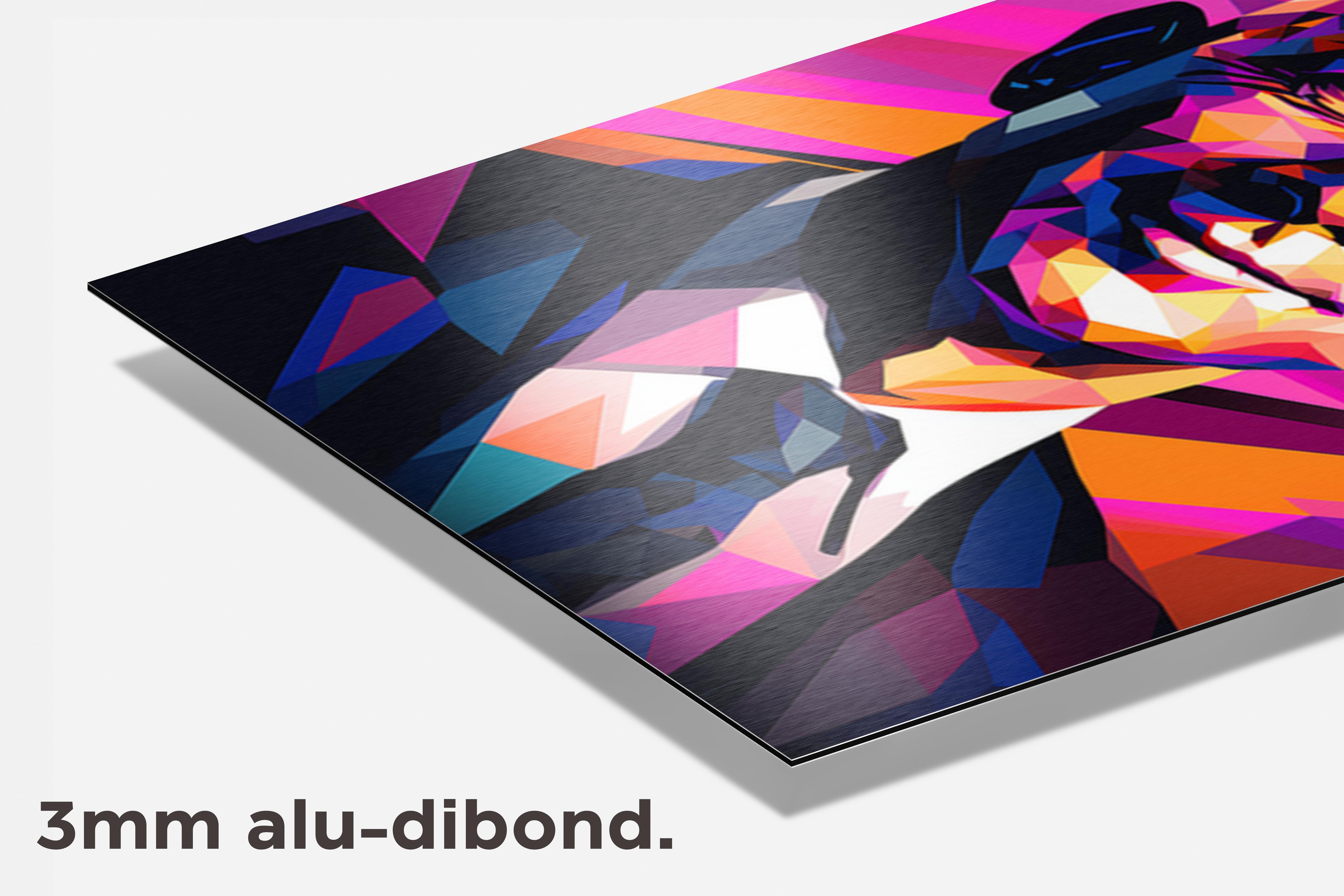 Jeff Bezos dibond detail