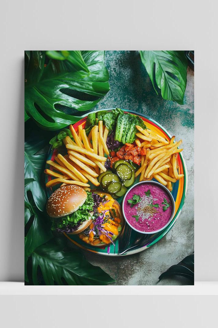 Veganistisch Bord op 3mm aluminium dibond