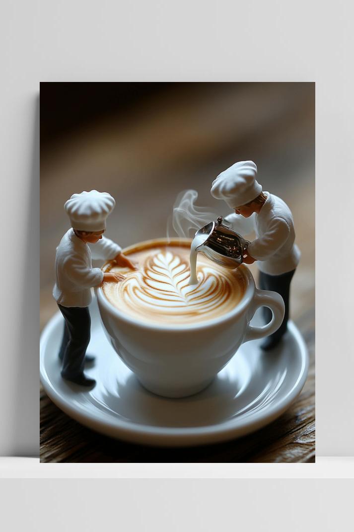 Chef Coffee op 3mm aluminium dibond