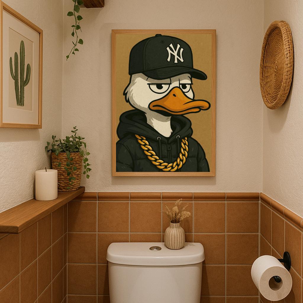 NY Cap Duck Cartoon poster sfeerbeeld 3