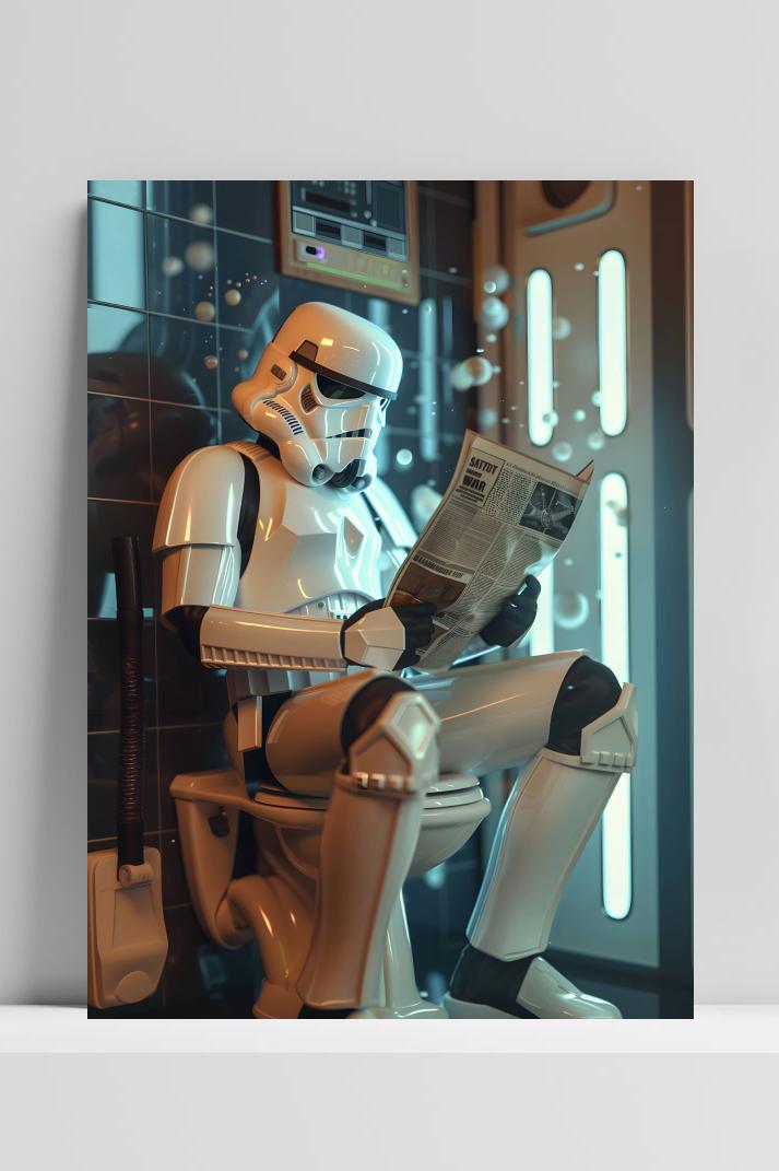 Stormtrooper op 3mm aluminium dibond