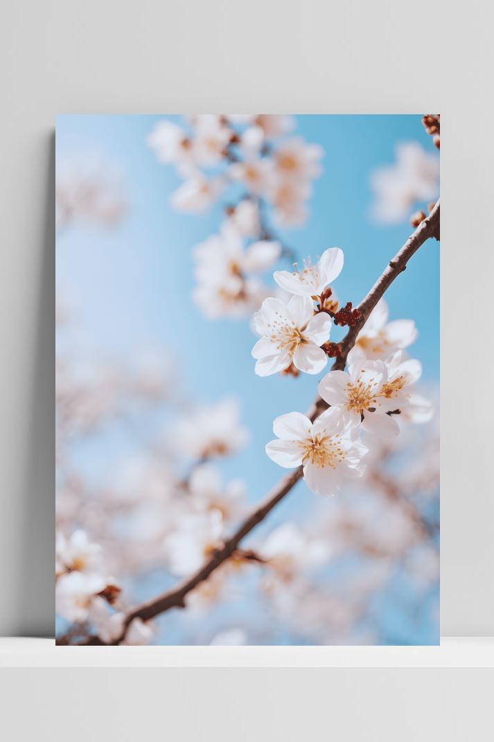 Lentebloemen op 3mm aluminium dibond