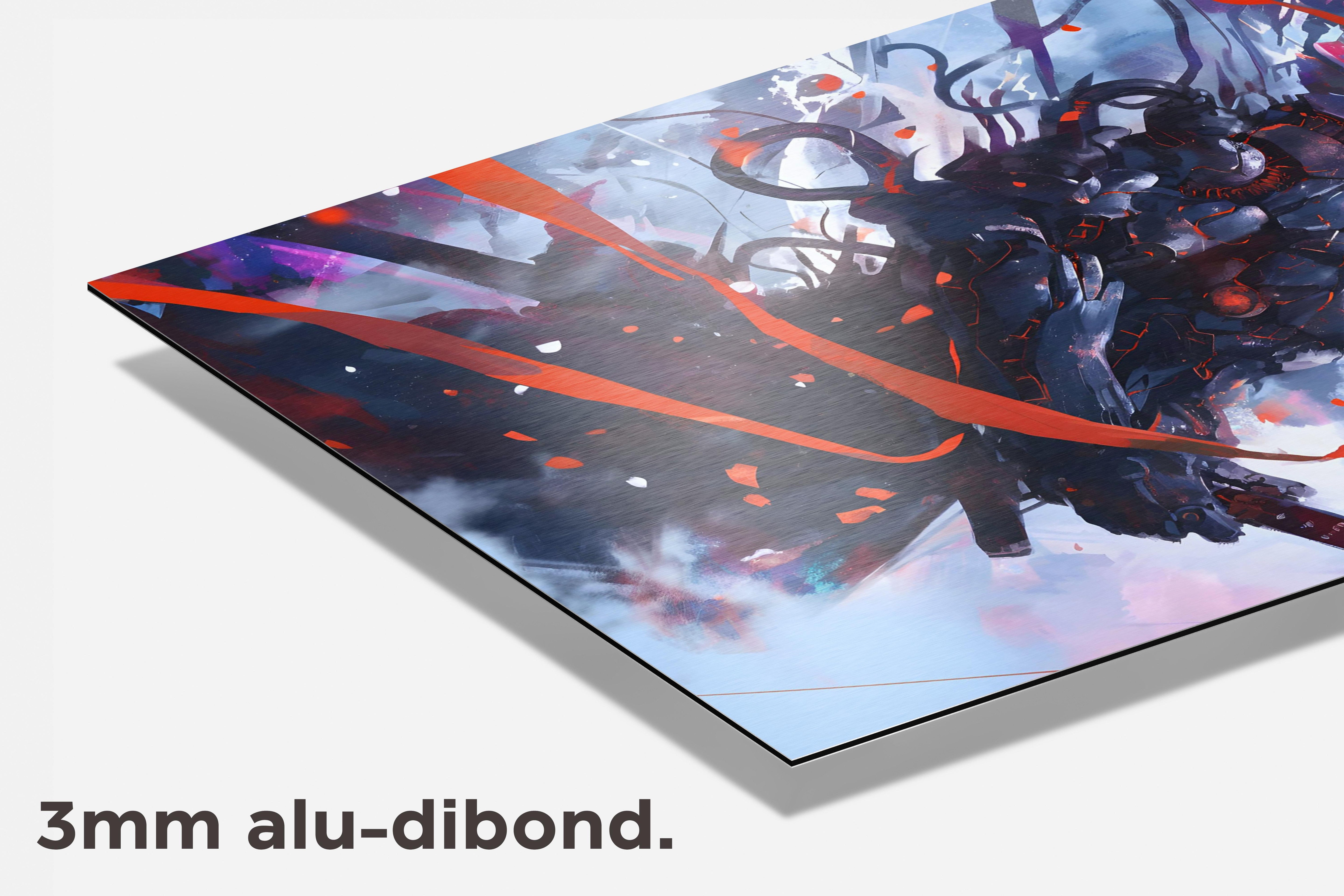 Samoerai Robot dibond detail