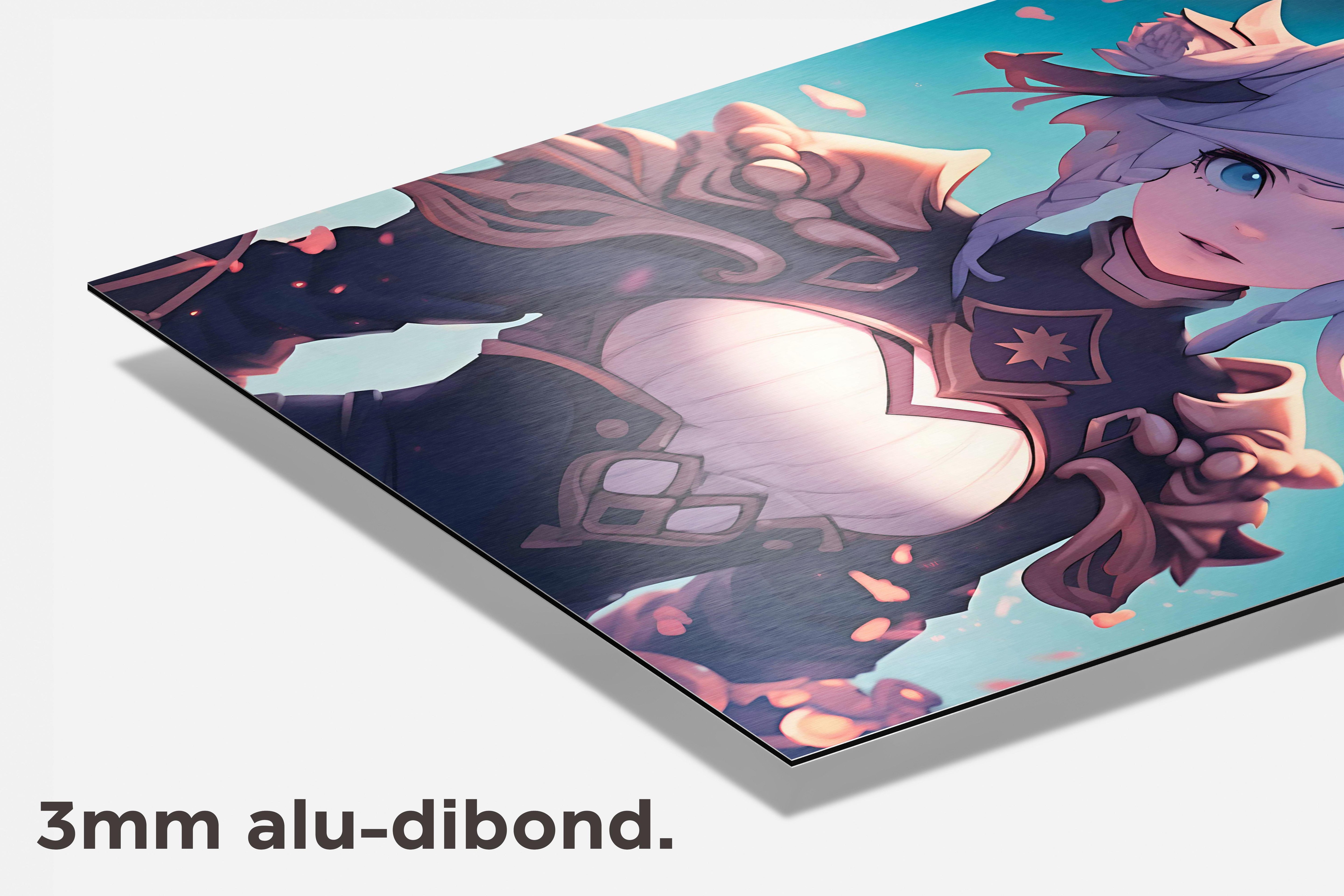 Krijger Anime dibond detail