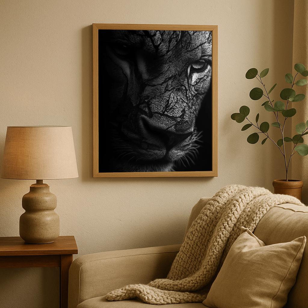 Lion Scars B&W poster sfeerbeeld 1