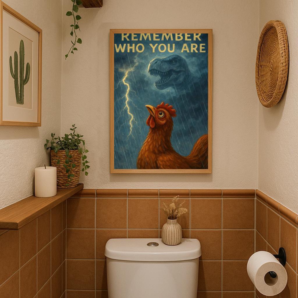 Remember Who You Are Chicken Text poster sfeerbeeld 3
