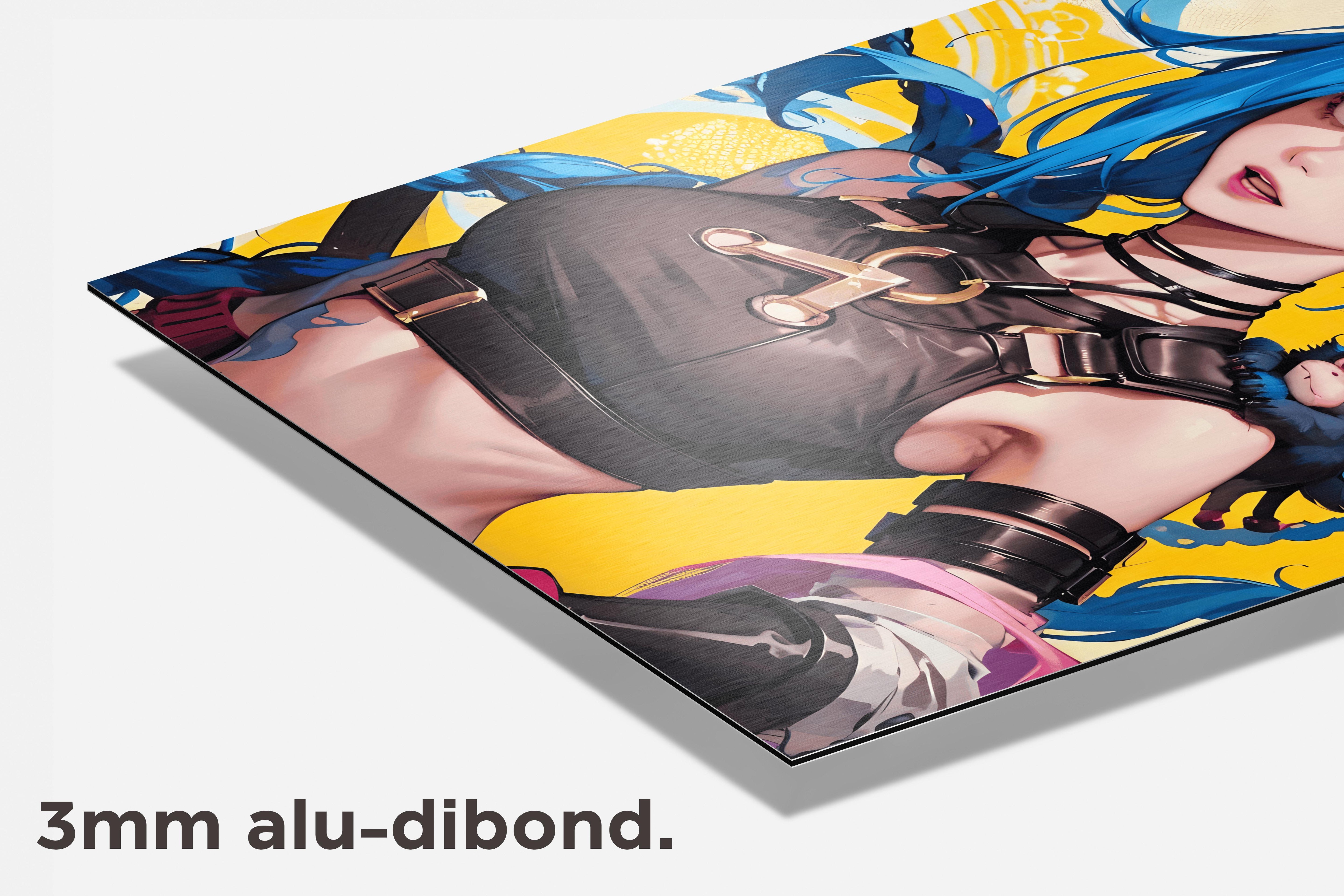 Jinx League of Legends dibond detail