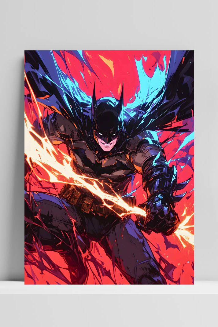 Batman op 3mm aluminium dibond