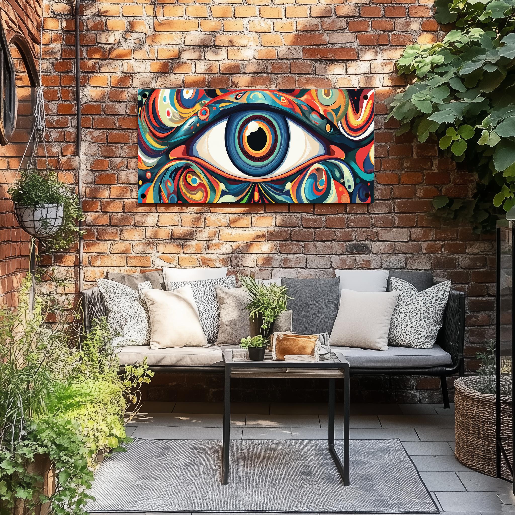 Tuinposter Oog sfeerbeeld 2