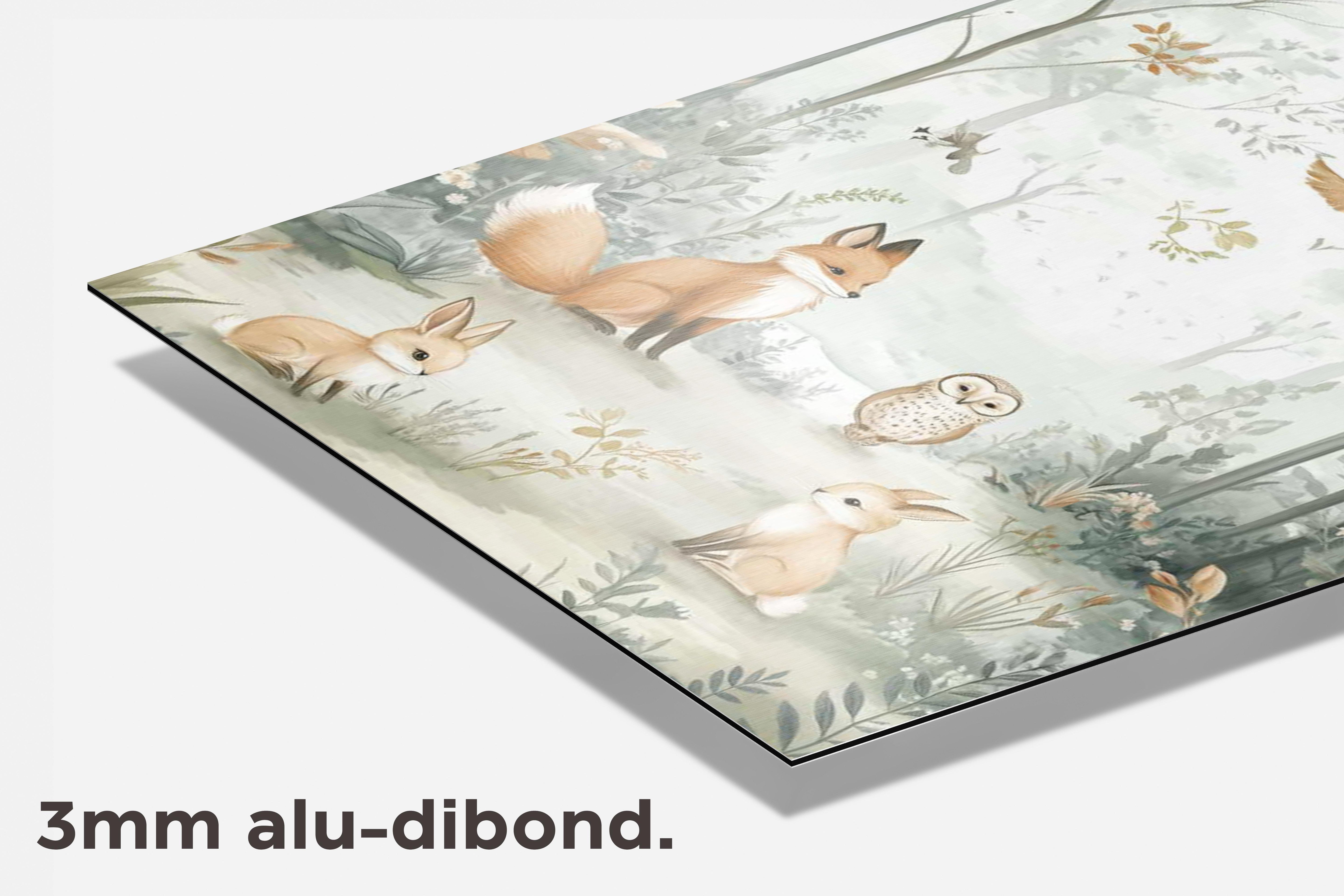 Dieren Bos dibond detail