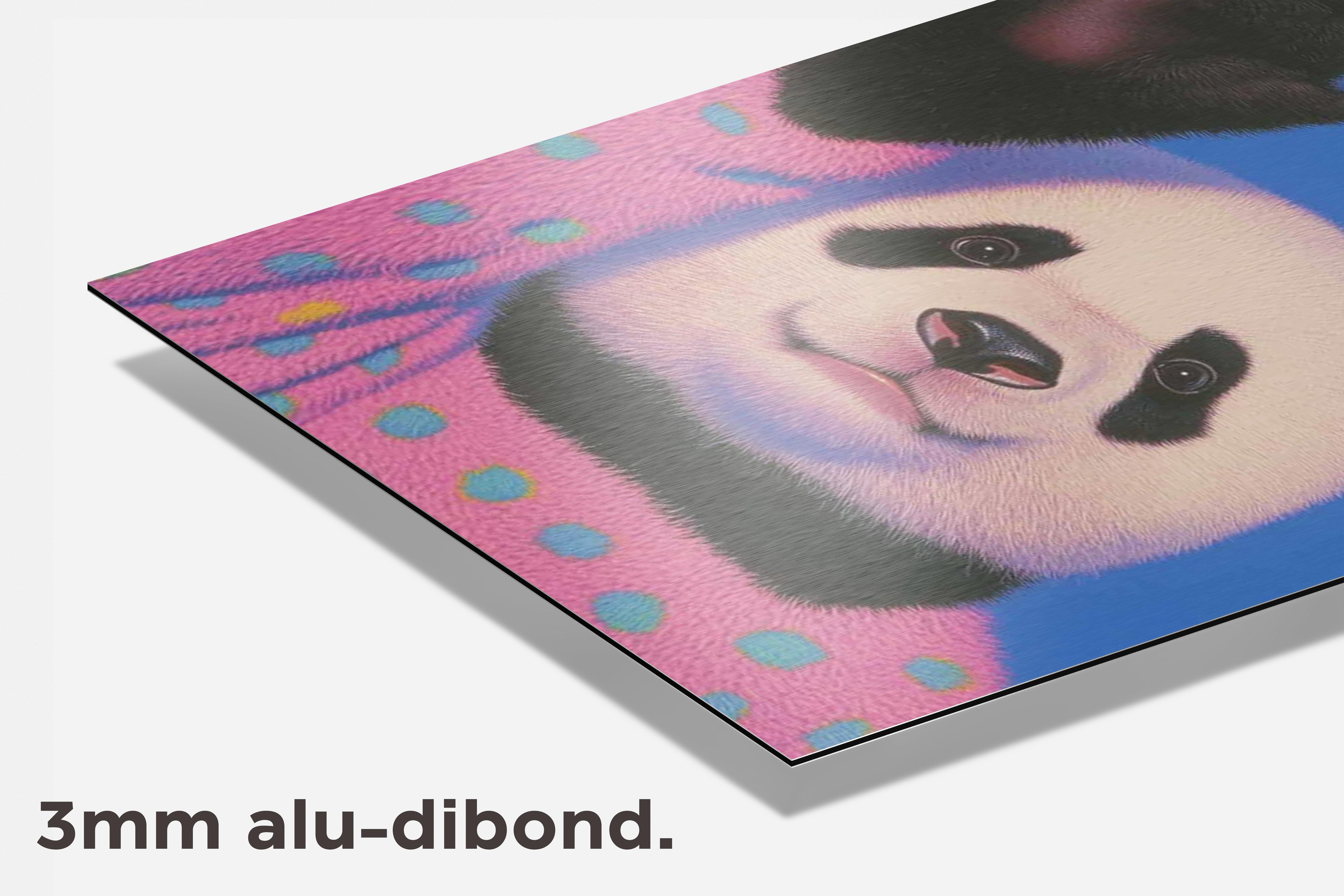 Panda Stipjestrui dibond detail