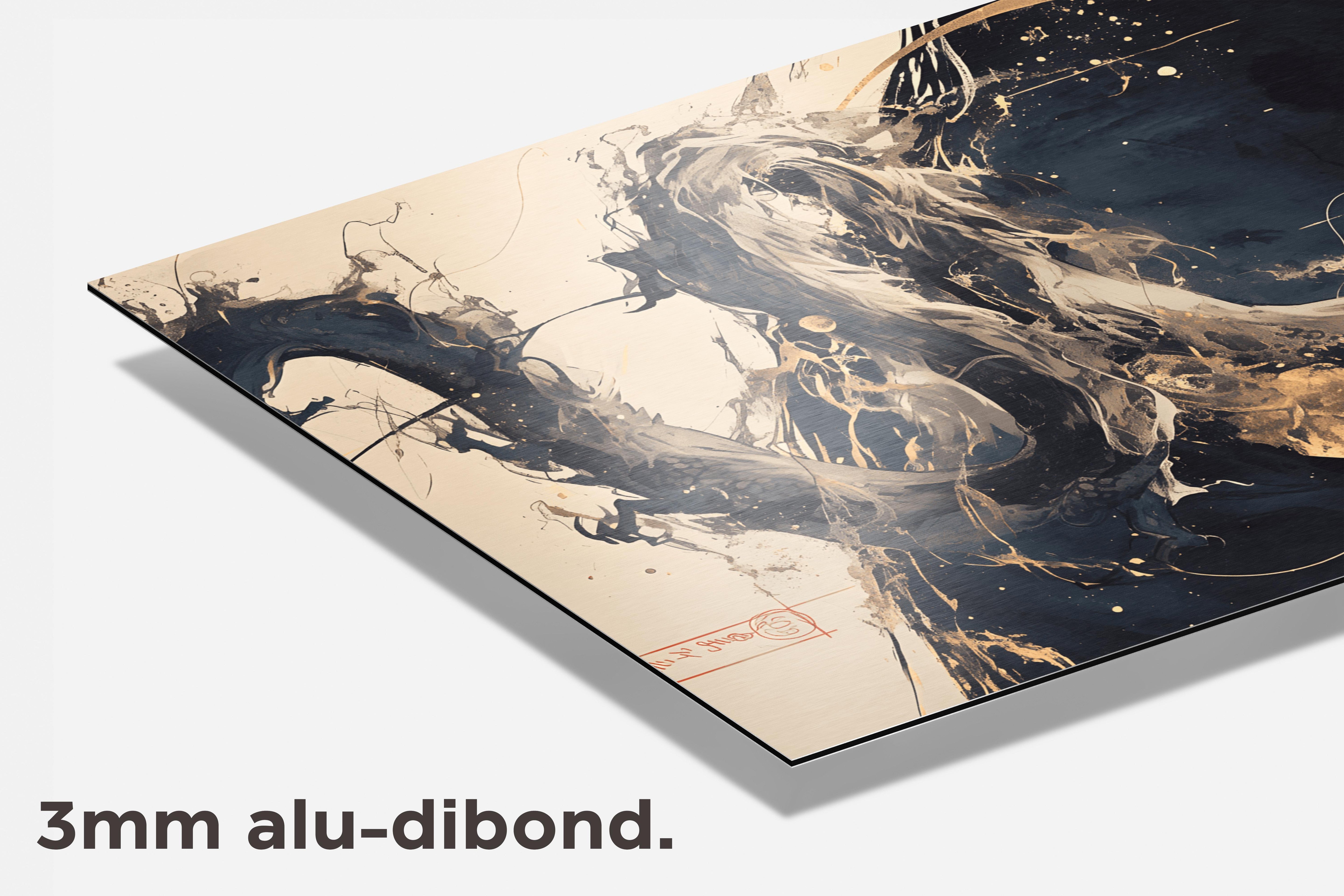 Oosterse Draak dibond detail
