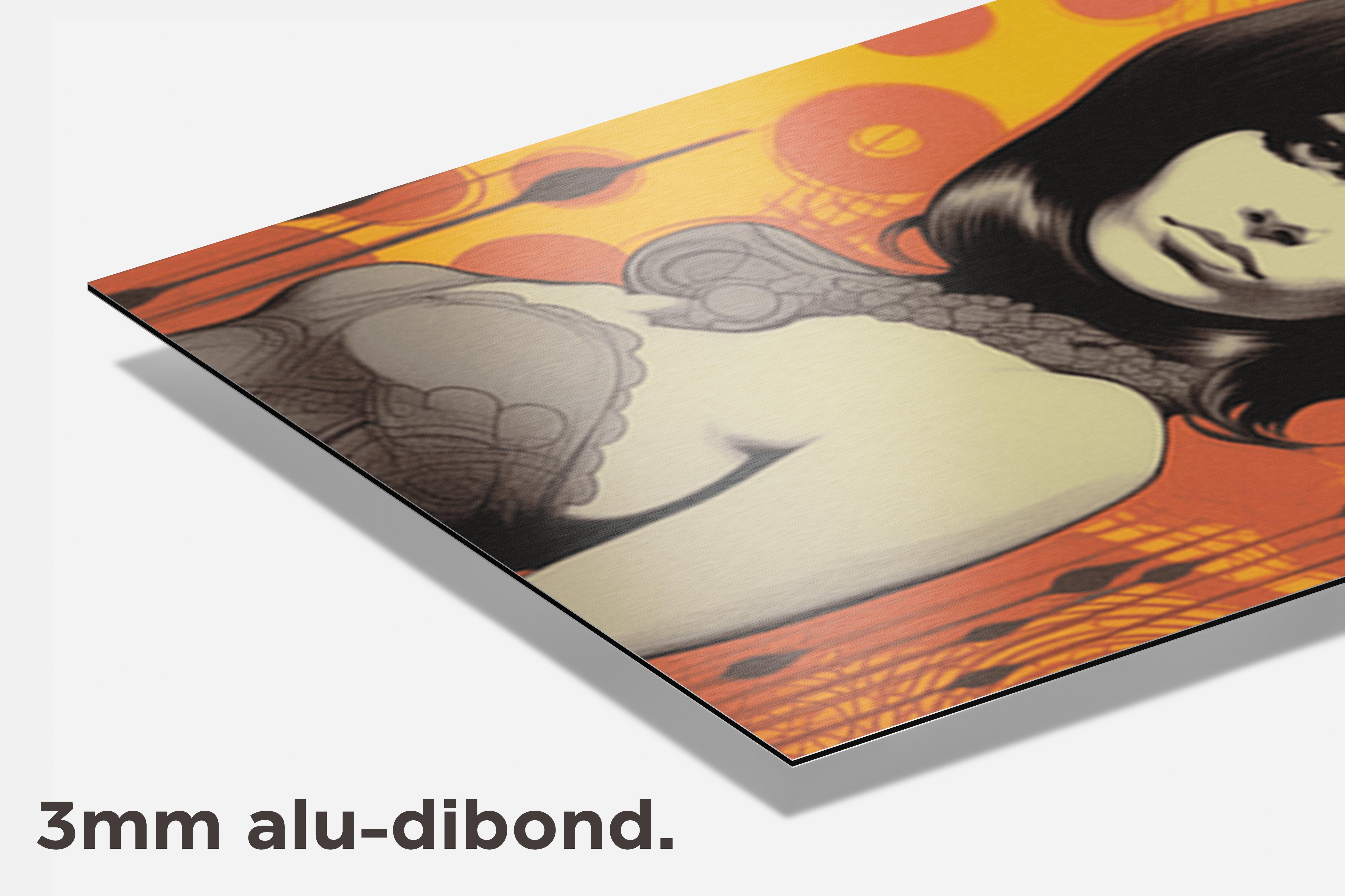 Seventies Vintage dibond detail