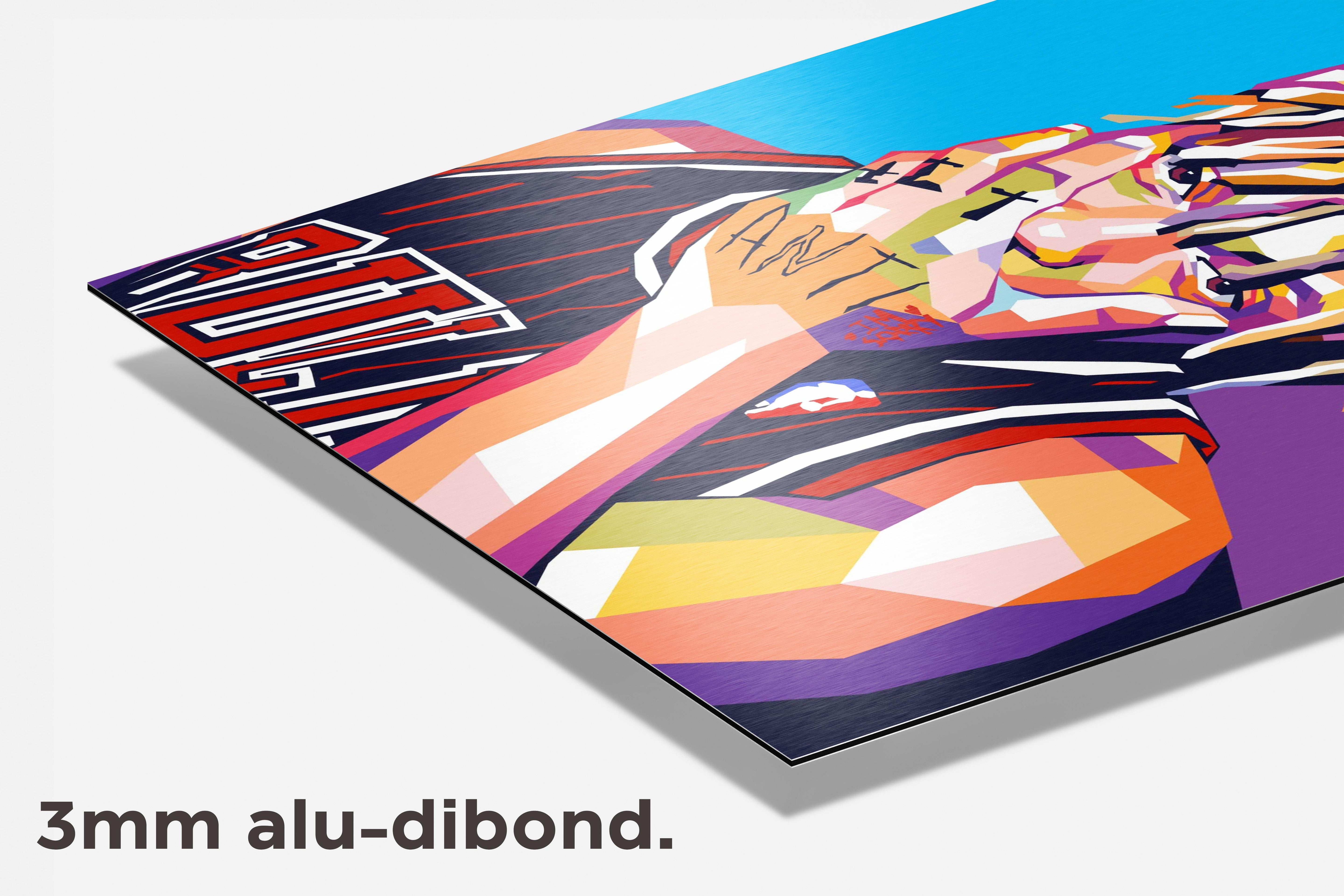 Juice WRLD dibond detail