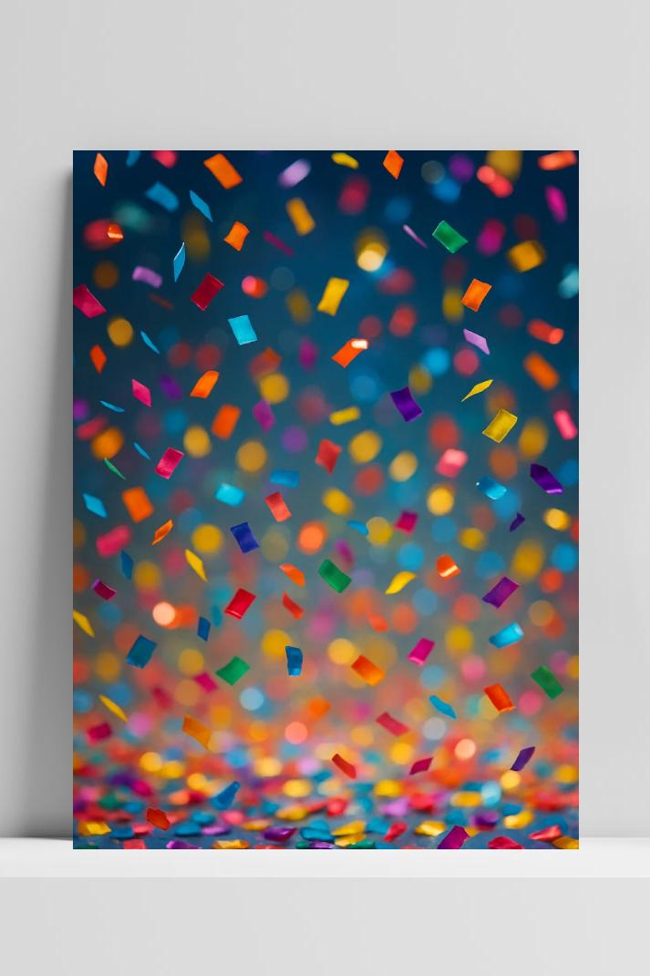 Confetti Colorful Party Celebration in interieur