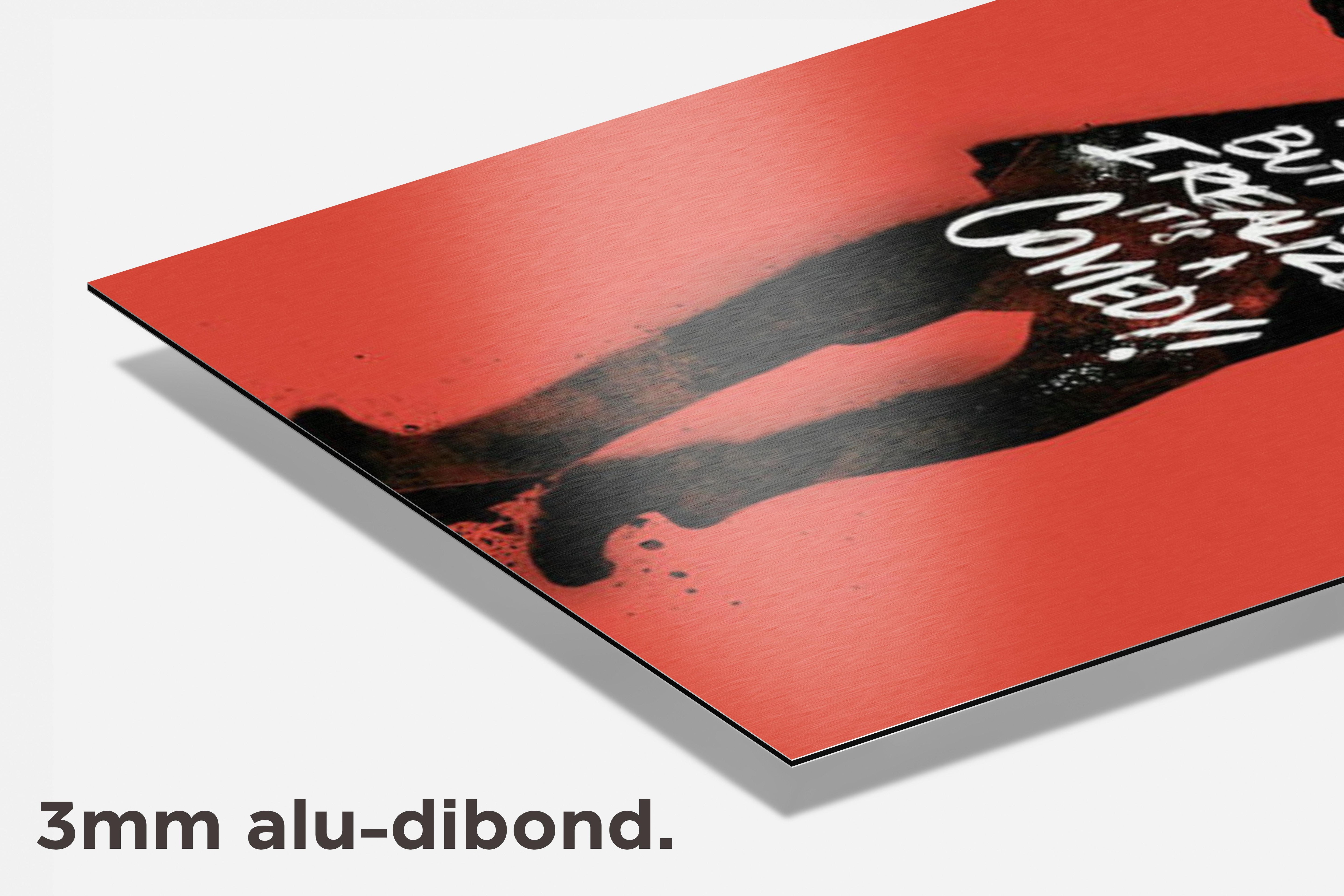 The Joker Quote dibond detail