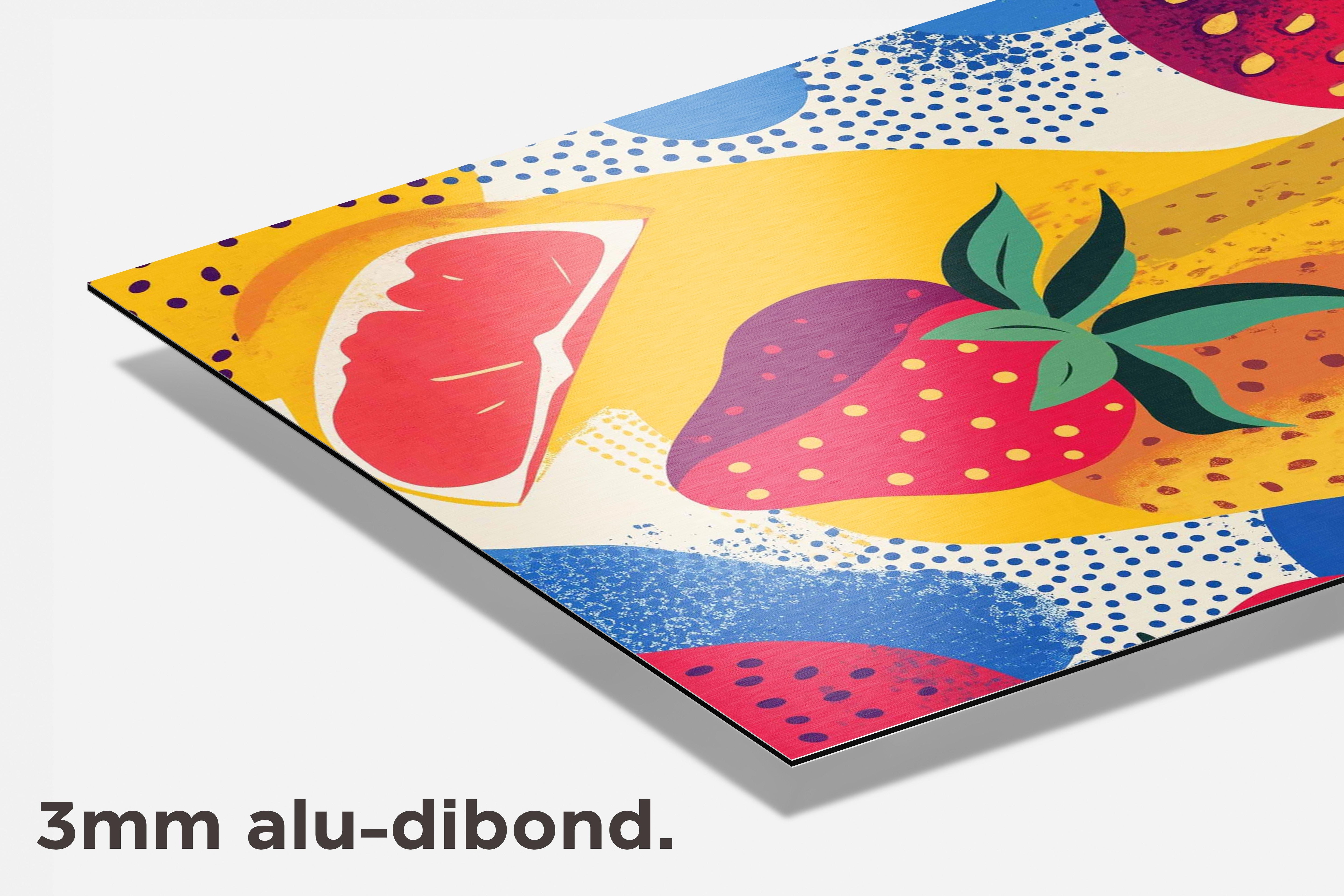 Fruit Pop Art dibond detail