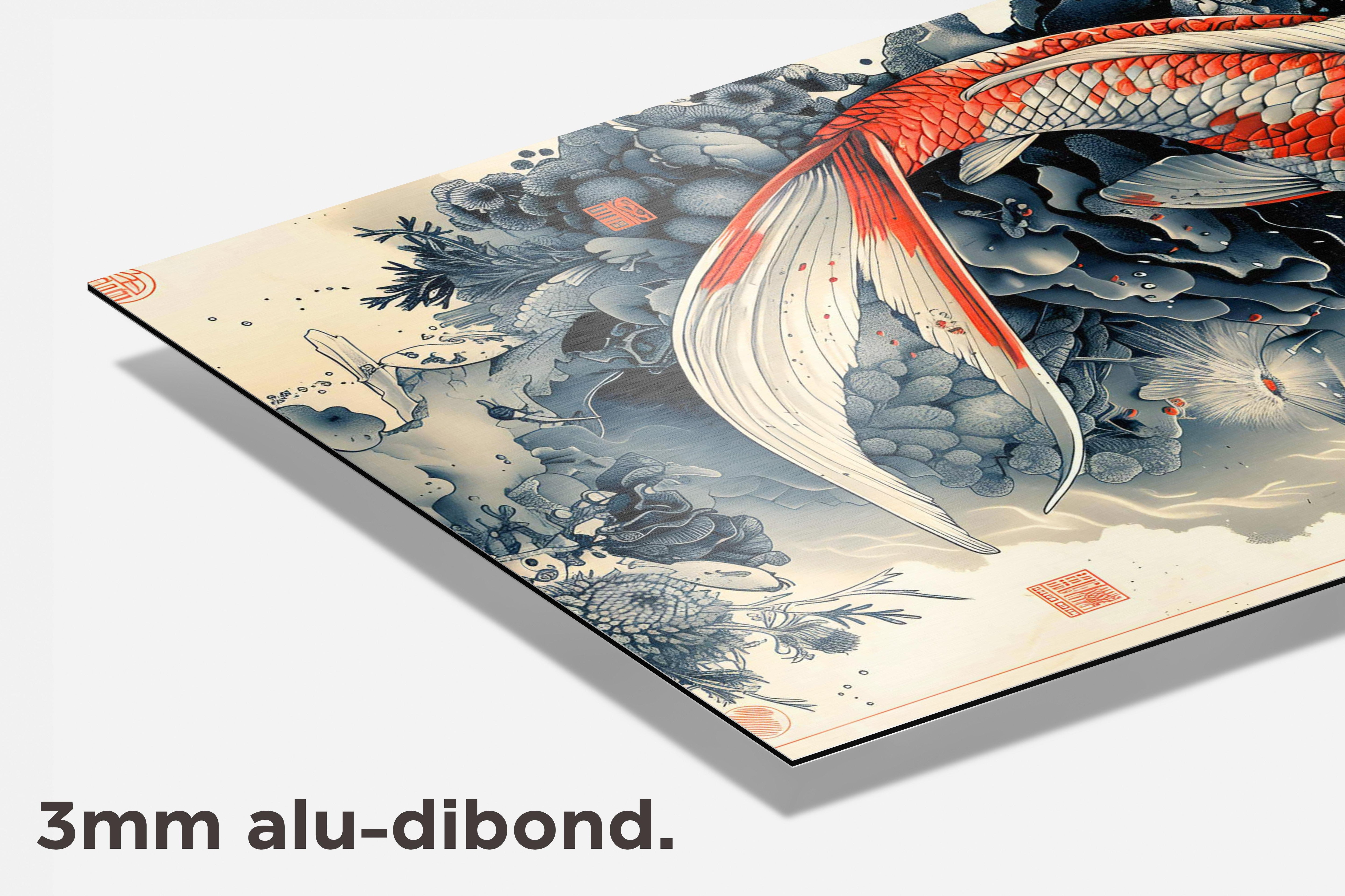 Koi dibond detail