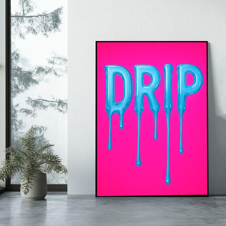 Drip Text poster sfeerbeeld 1