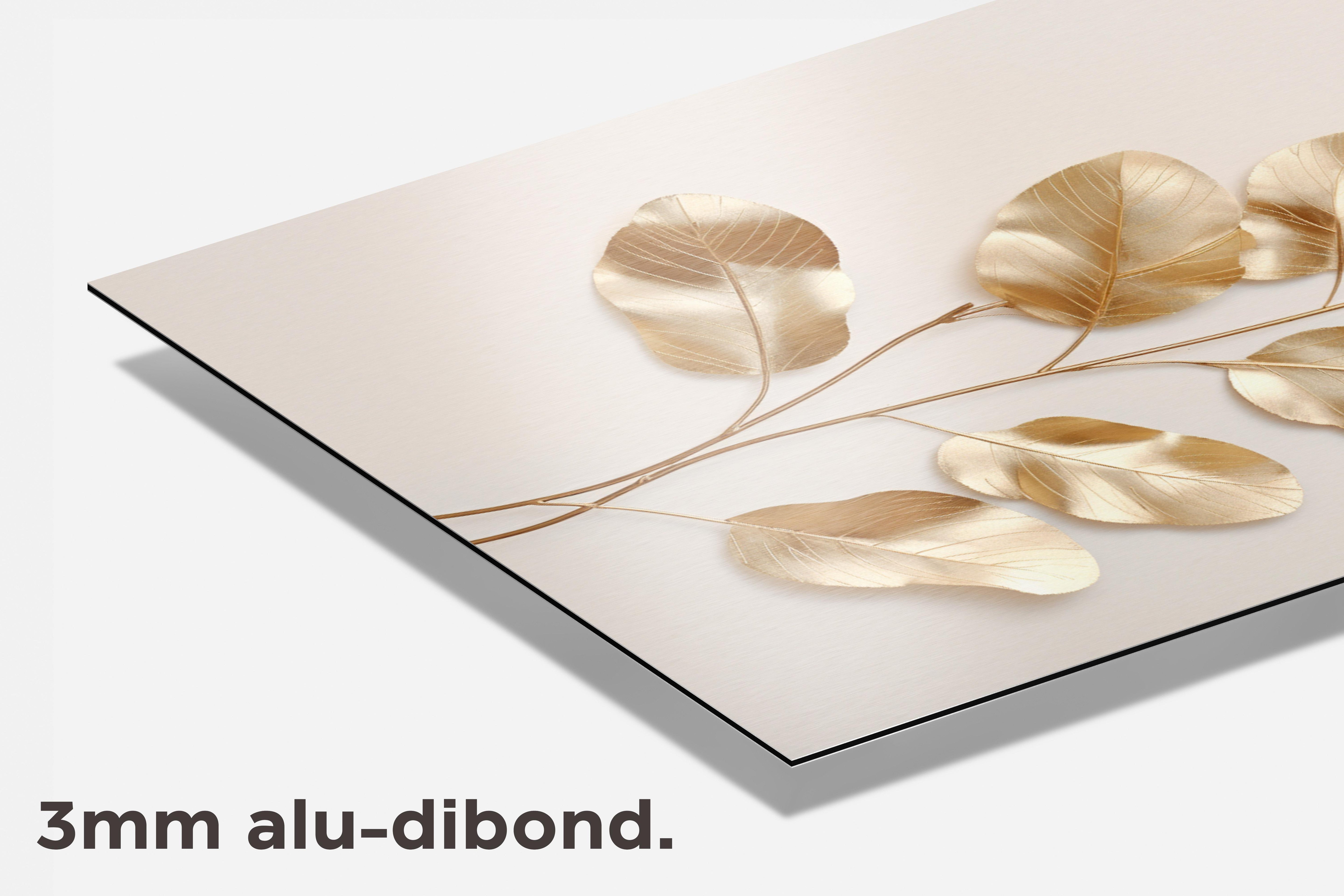 Gouden Blaadjes dibond detail