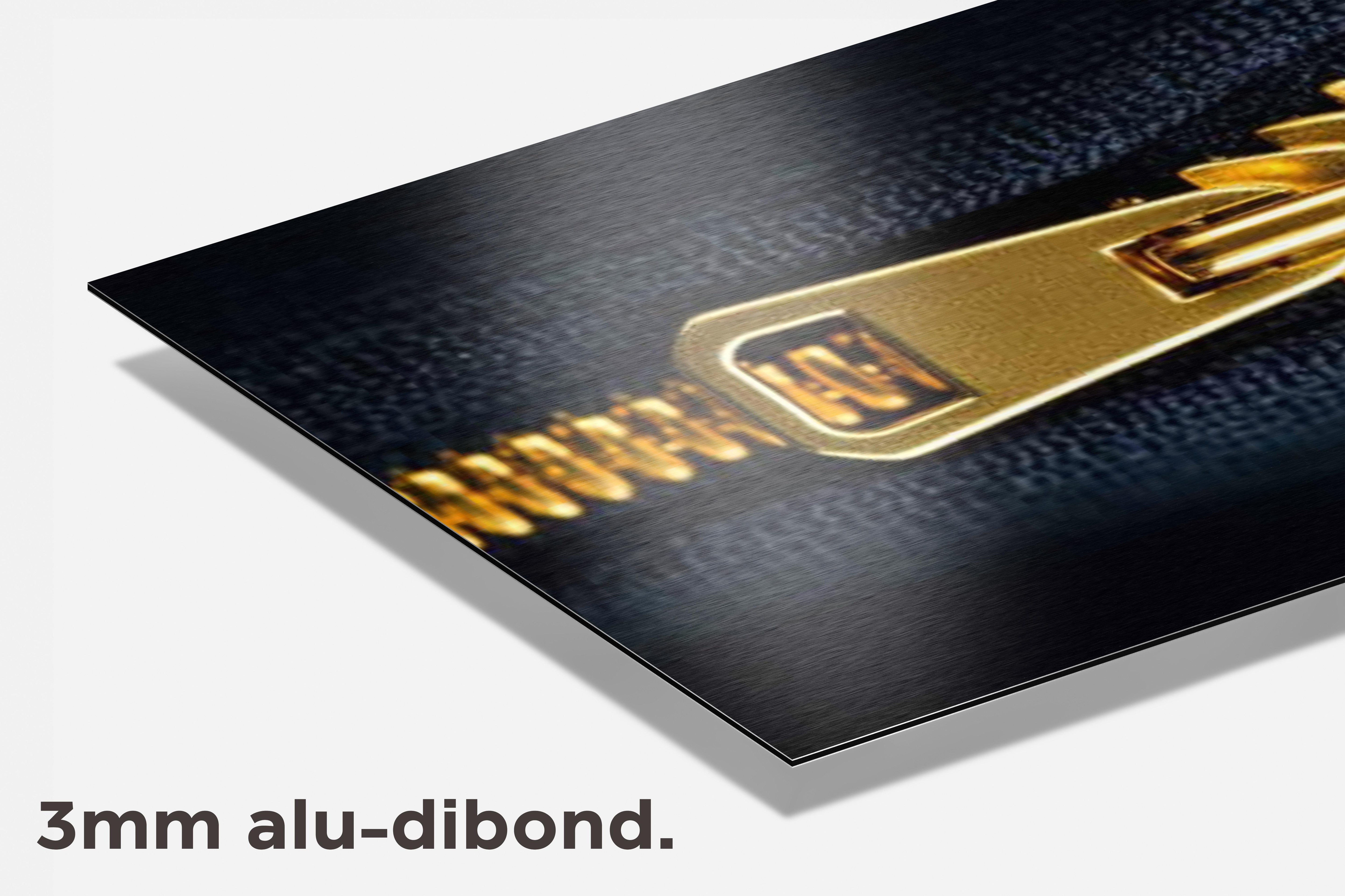 Gouden Rits dibond detail