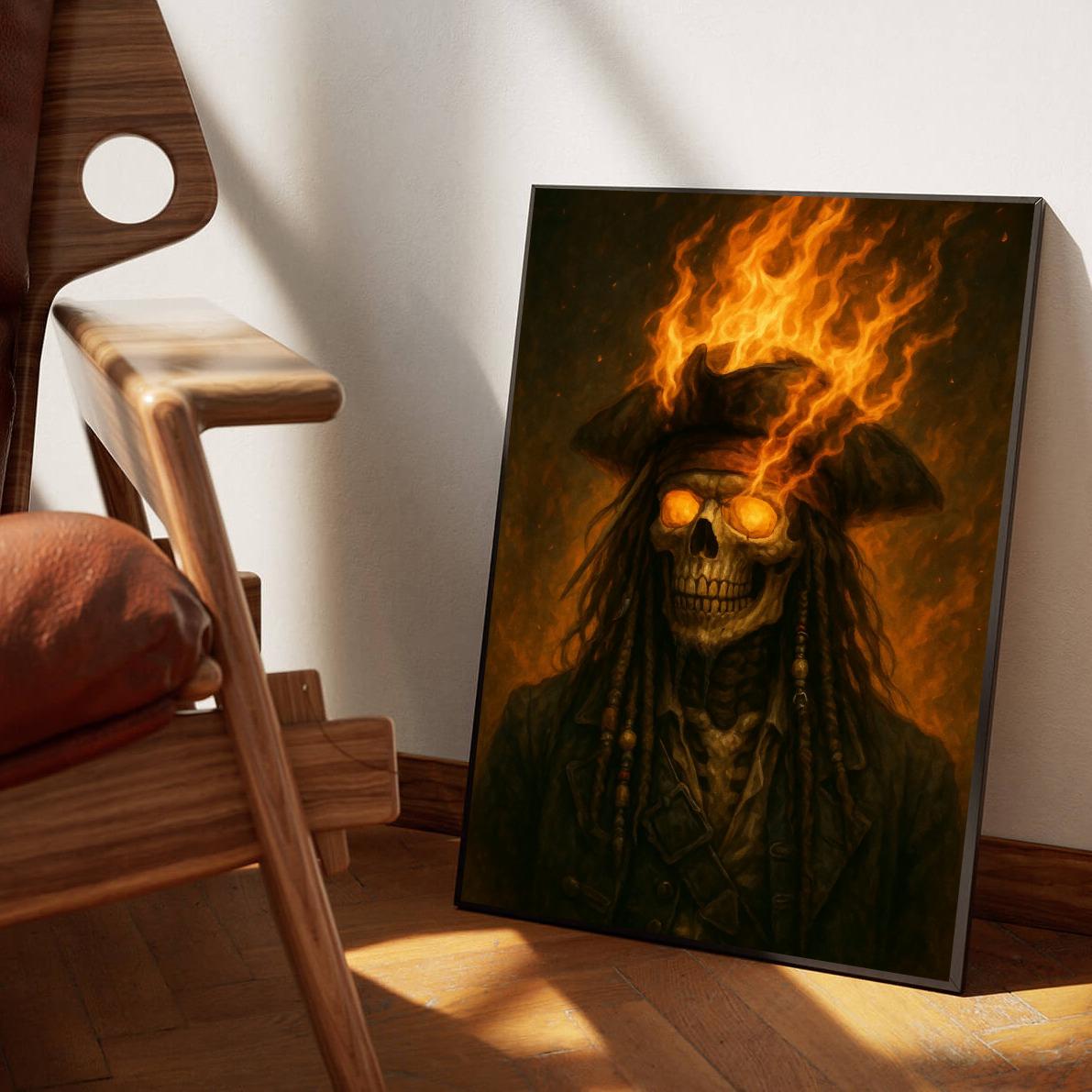 Fire Skull Pirate poster sfeerbeeld 1