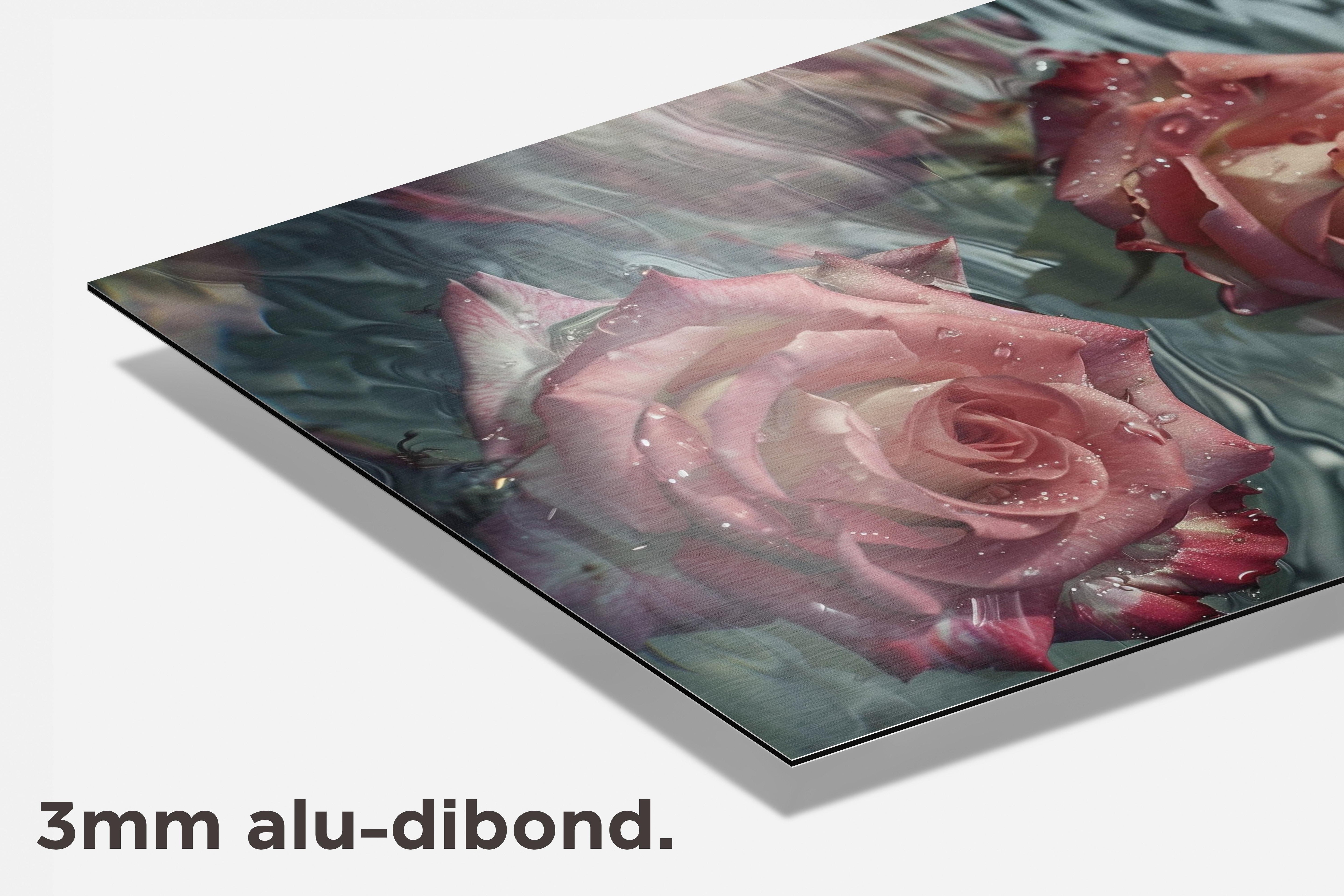 Drijvende Rozen dibond detail