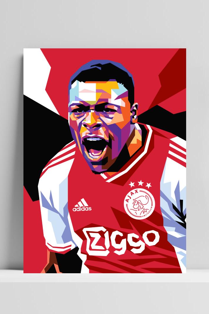 Brian Brobbey op 3mm aluminium dibond