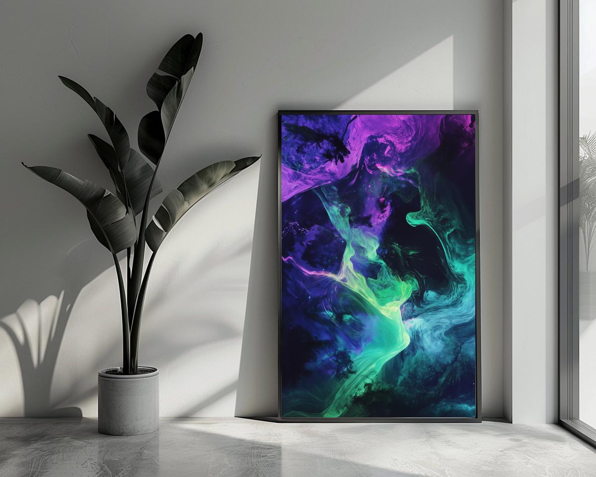Northern Lights Swirl poster van 25 Artstreet
